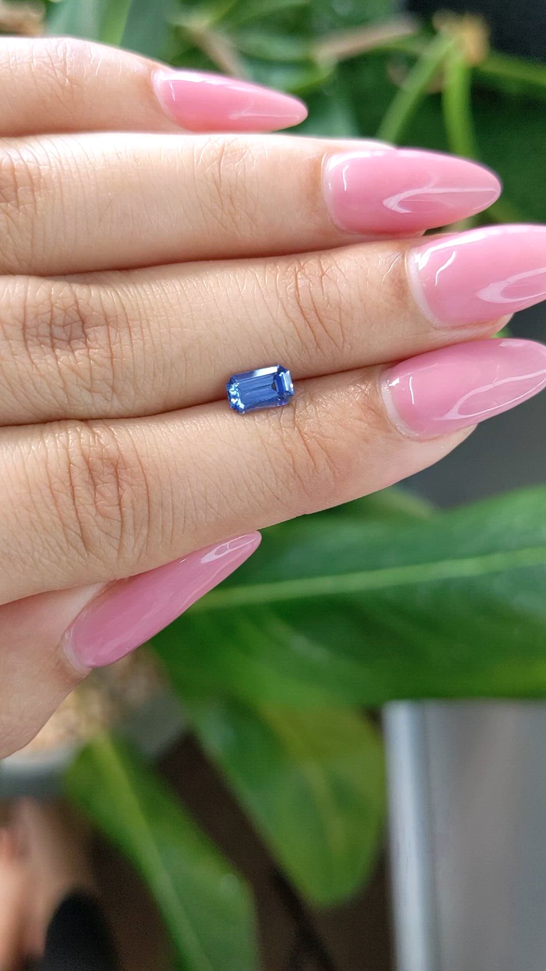 0.87 Ct. Blue Sapphire from Ceylon (Sri Lanka) Size Video