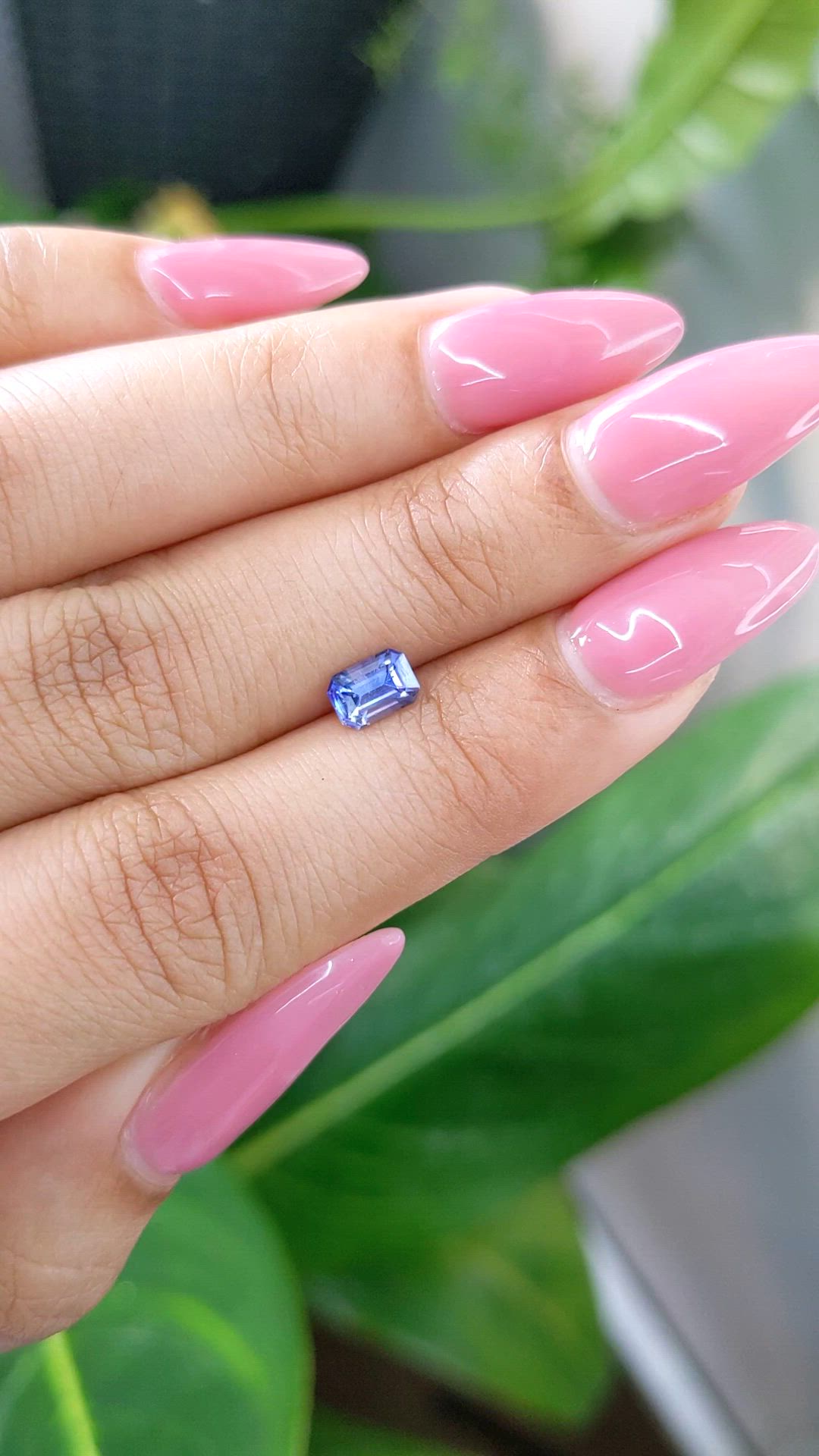 0.79 Ct. Blue Sapphire from Ceylon (Sri Lanka) Size Video