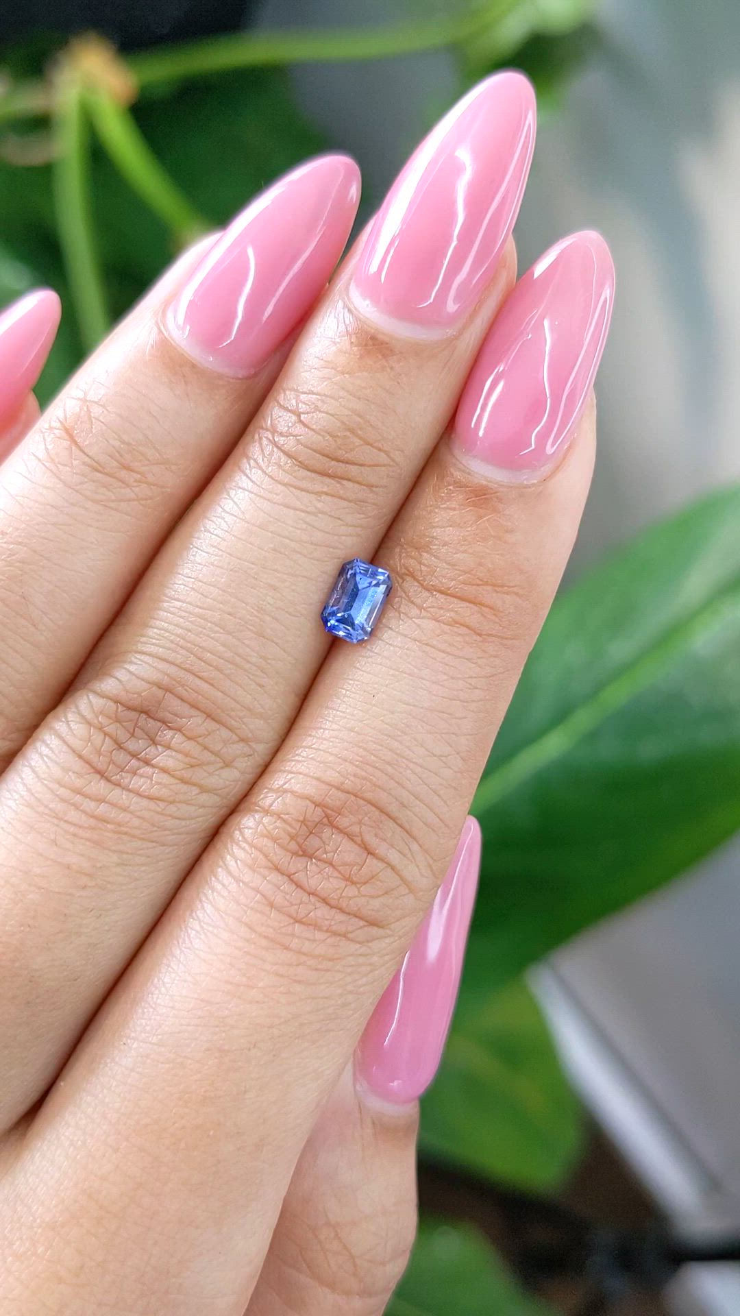 0.79 Ct. Blue Sapphire from Ceylon (Sri Lanka) Size Video