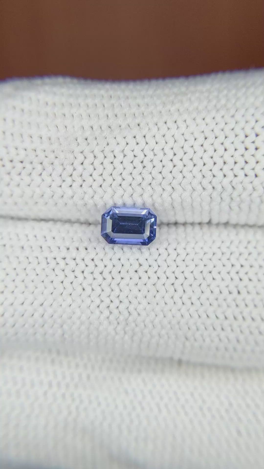 0.84 Ct. Blue Sapphire from Ceylon (Sri Lanka) Size Video