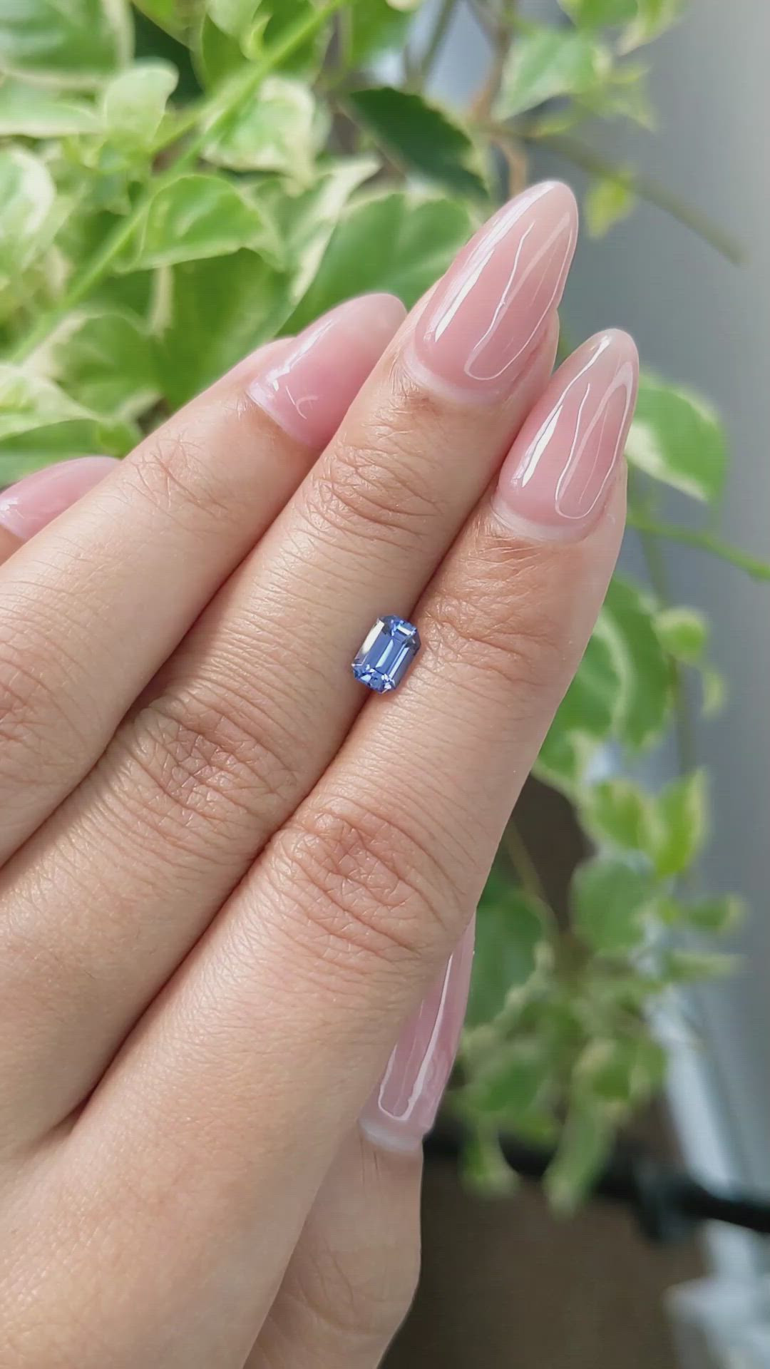0.84 Ct. Blue Sapphire from Ceylon (Sri Lanka) Size Video