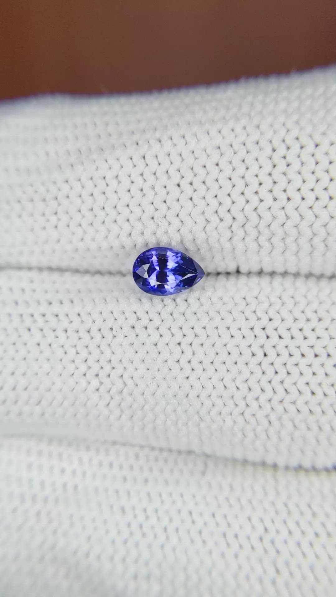 0.64 Ct. Bluish Purple Sapphire from Ceylon (Sri Lanka) Size Video