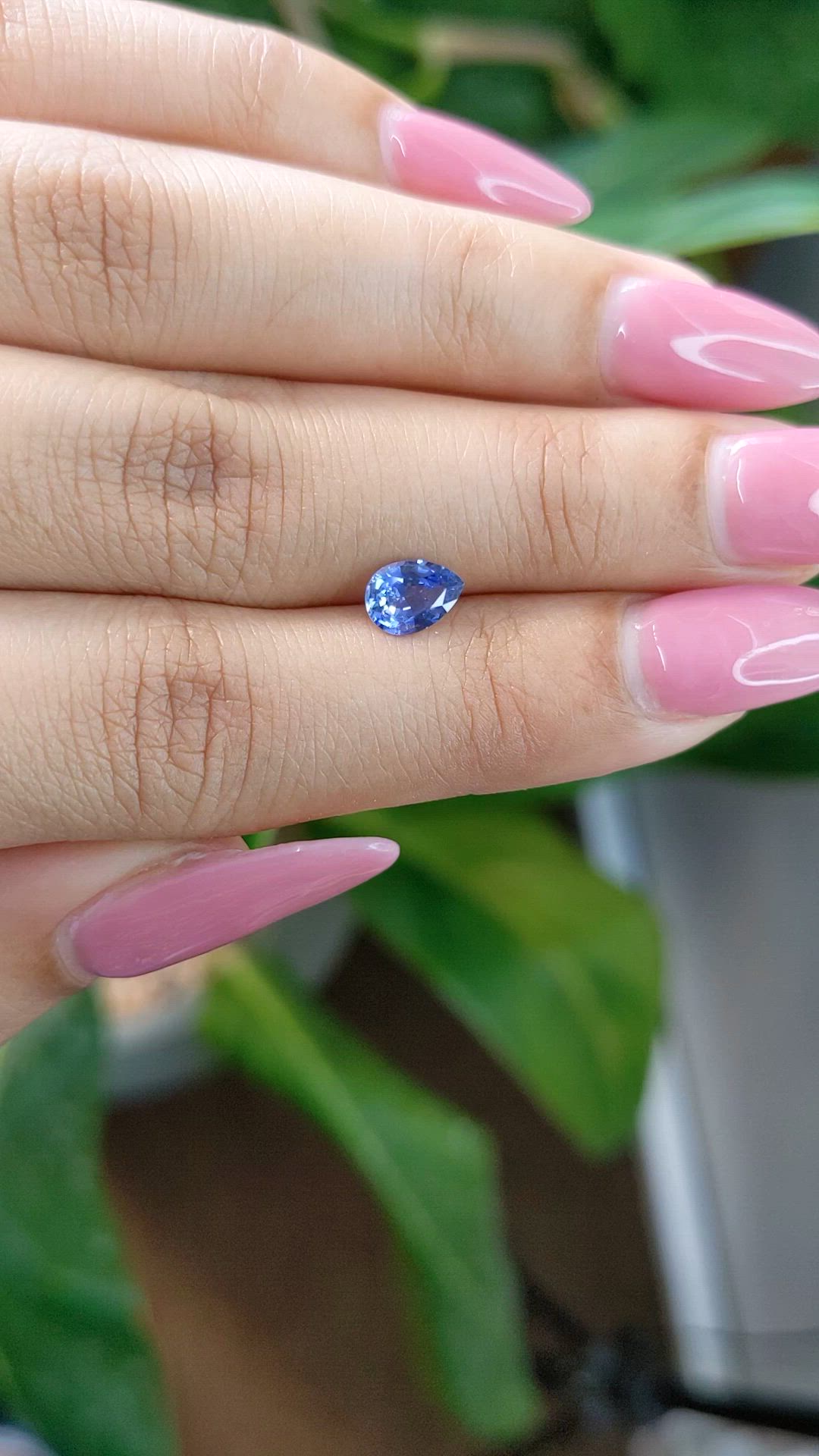 0.77 Ct. Blue Sapphire from Ceylon (Sri Lanka) Size Video