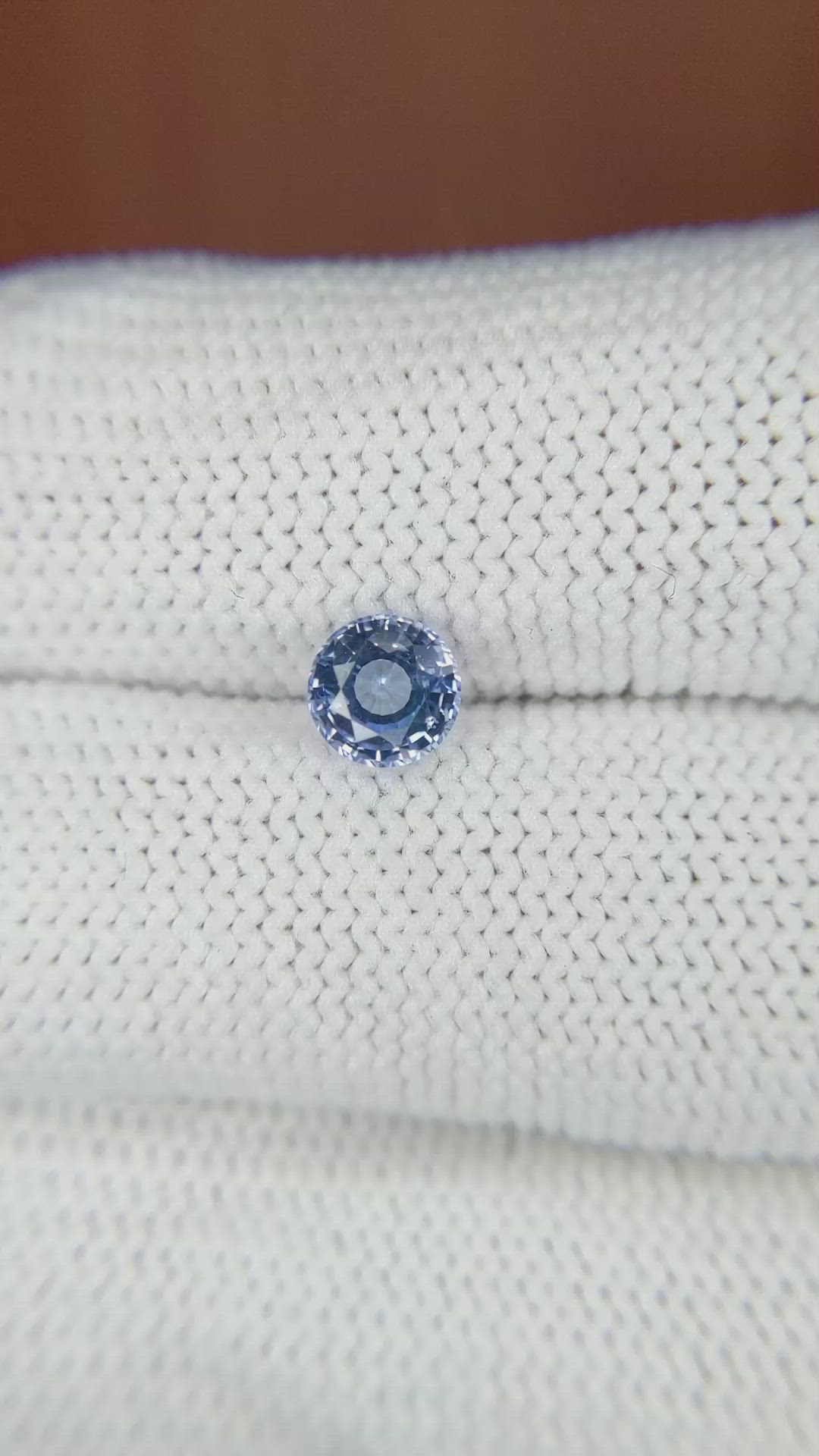 0.76 Ct. Blue Sapphire from Ceylon (Sri Lanka) Size Video