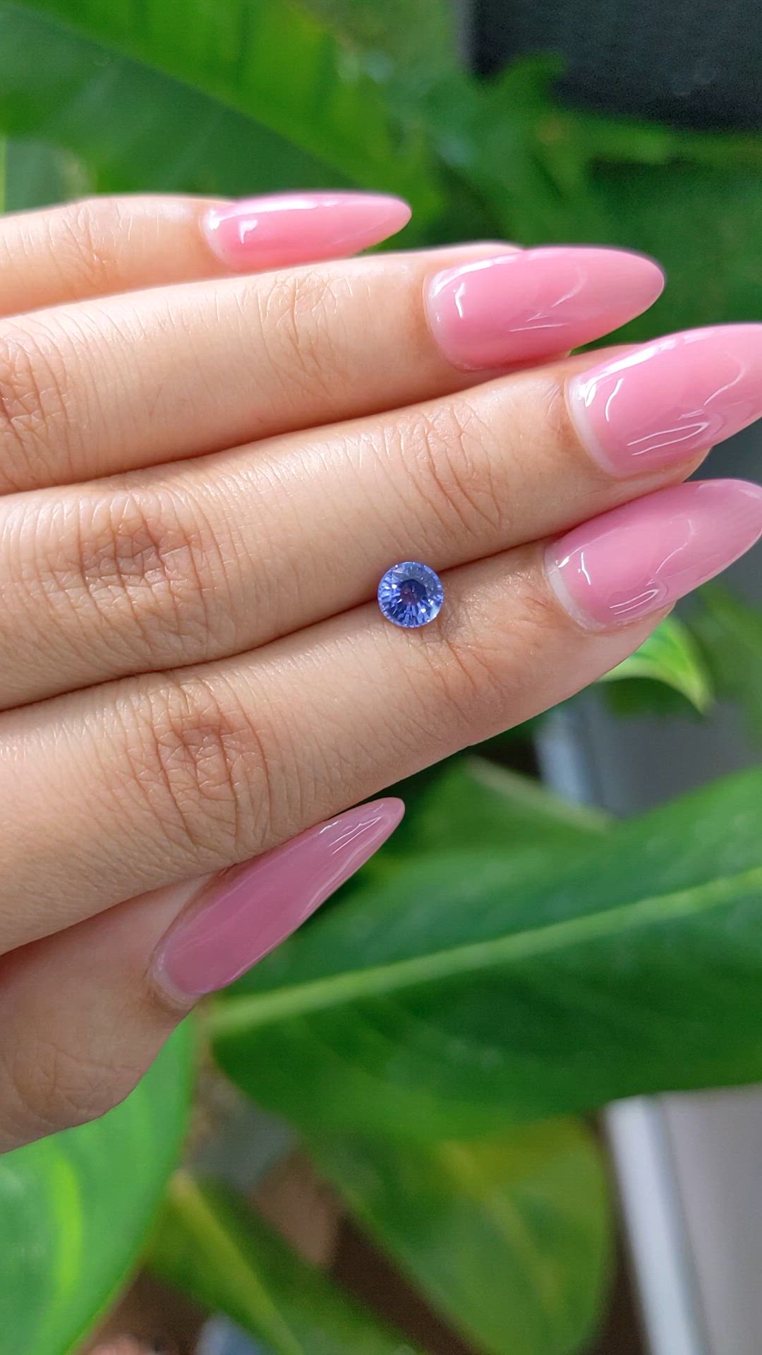 0.74 Ct. Blue Sapphire from Ceylon (Sri Lanka) Size Video