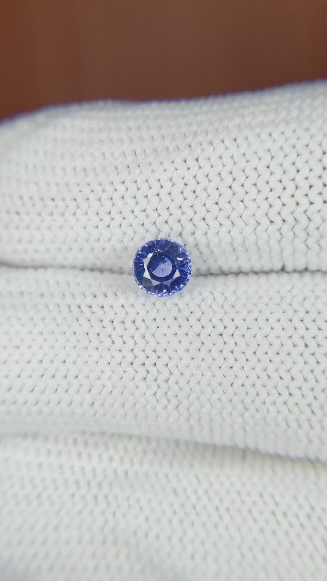 0.74 Ct. Blue Sapphire from Ceylon (Sri Lanka) Size Video
