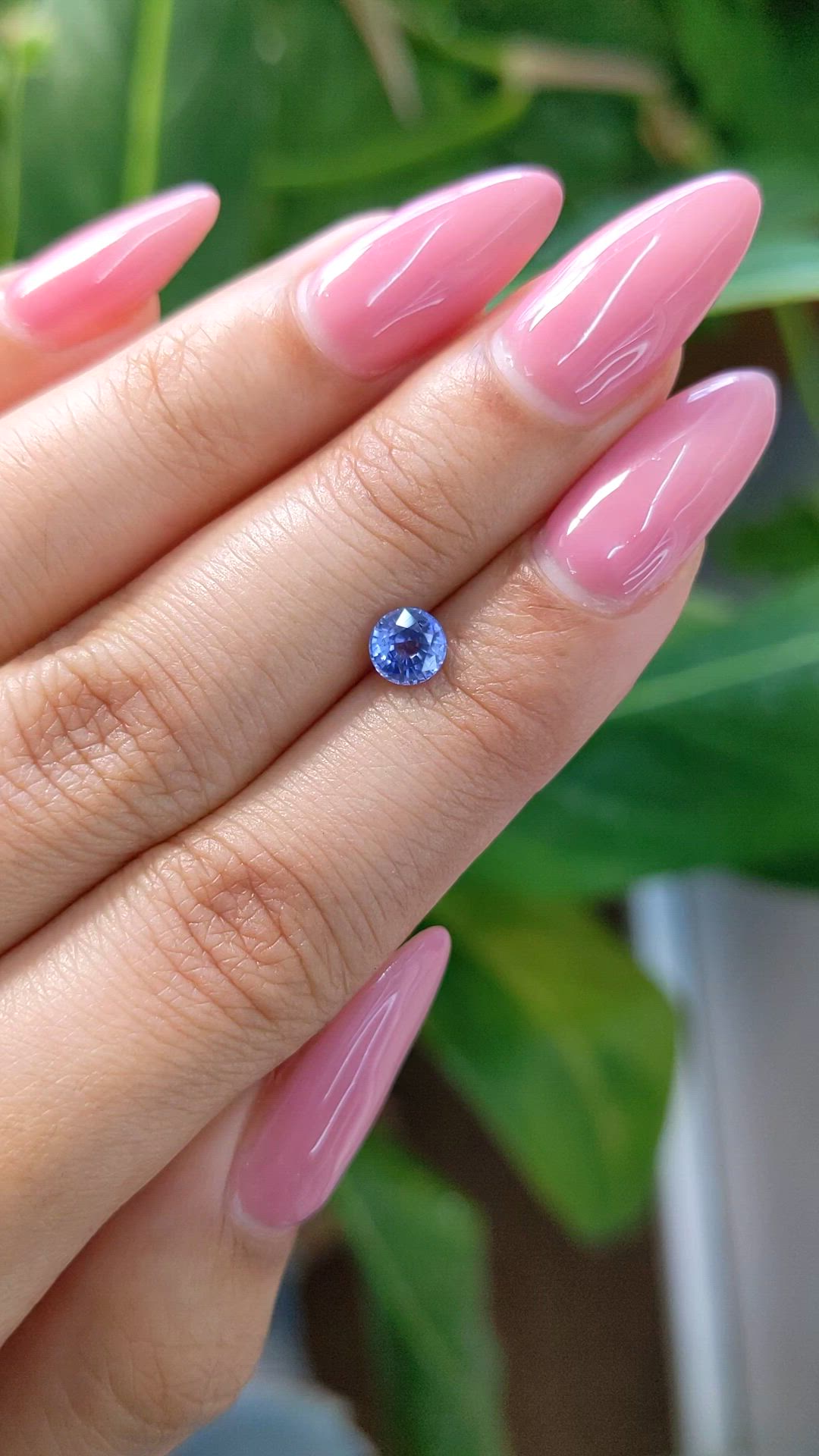0.74 Ct. Blue Sapphire from Ceylon (Sri Lanka) Size Video