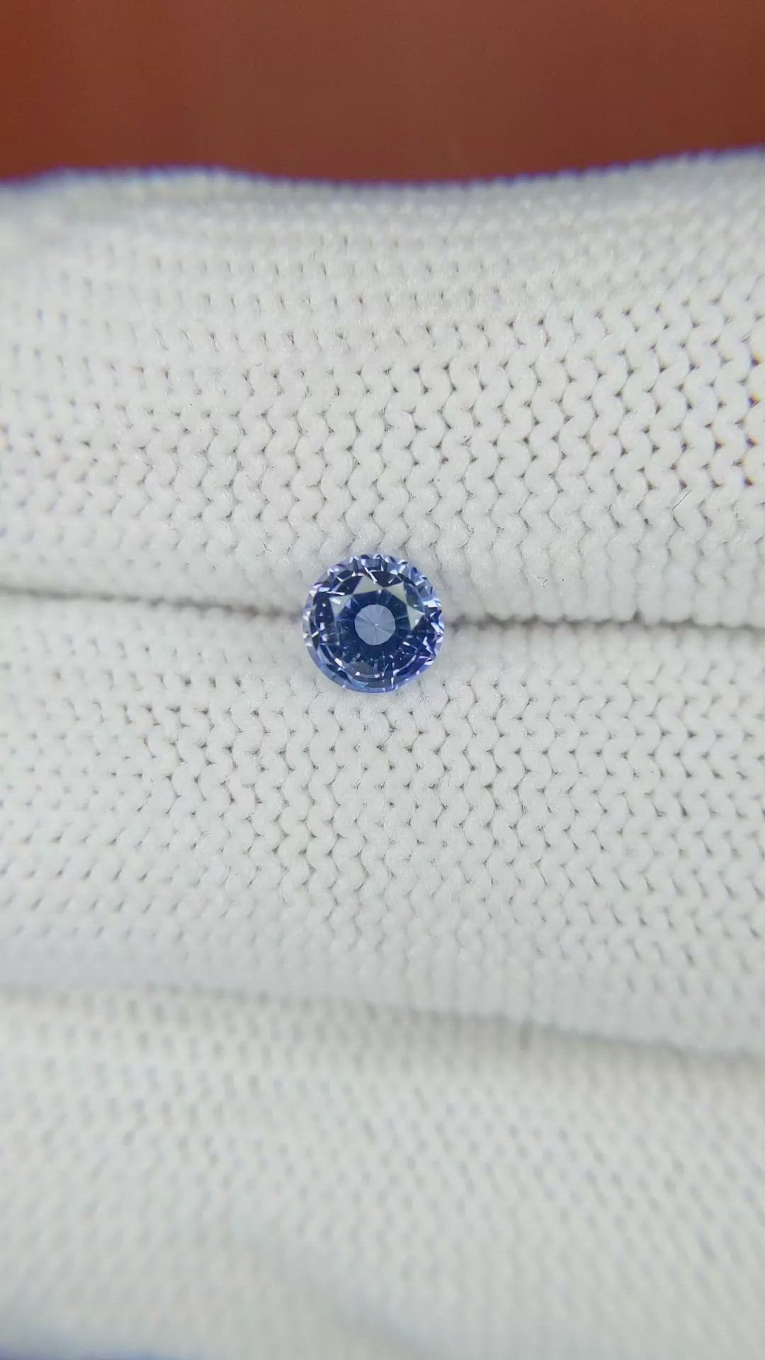 0.71 Ct. Blue Sapphire from Ceylon (Sri Lanka) Size Video