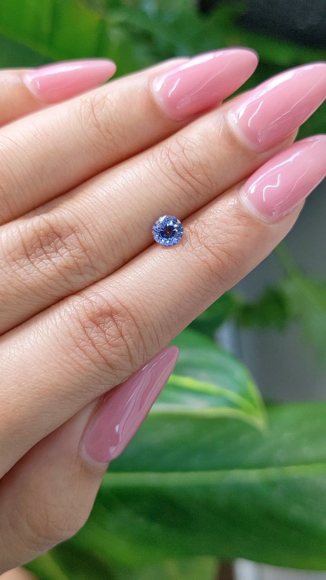 0.71 Ct. Blue Sapphire from Ceylon (Sri Lanka) Size Video