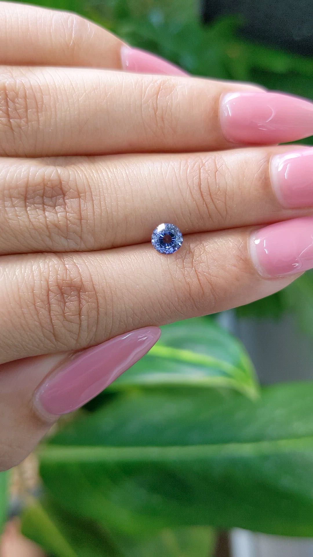 0.71 Ct. Blue Sapphire from Ceylon (Sri Lanka) Size Video