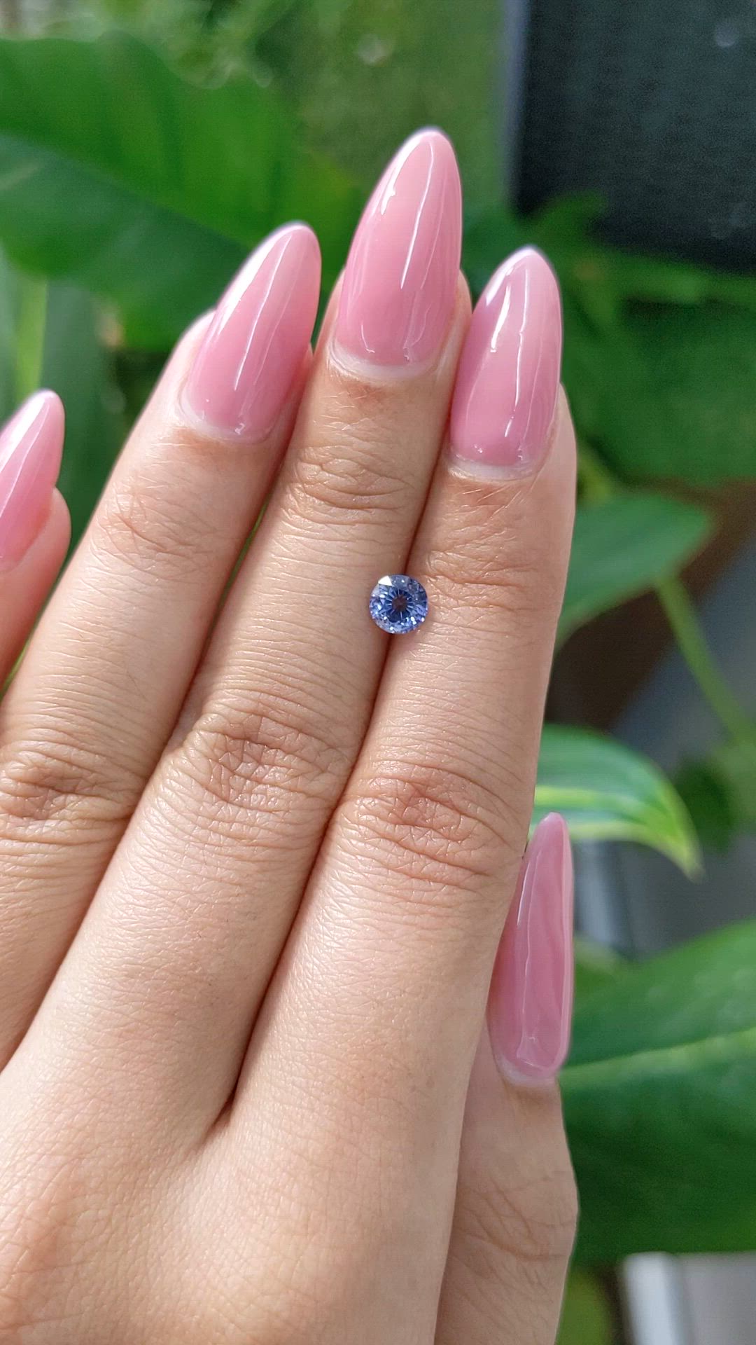 0.71 Ct. Blue Sapphire from Ceylon (Sri Lanka) Size Video
