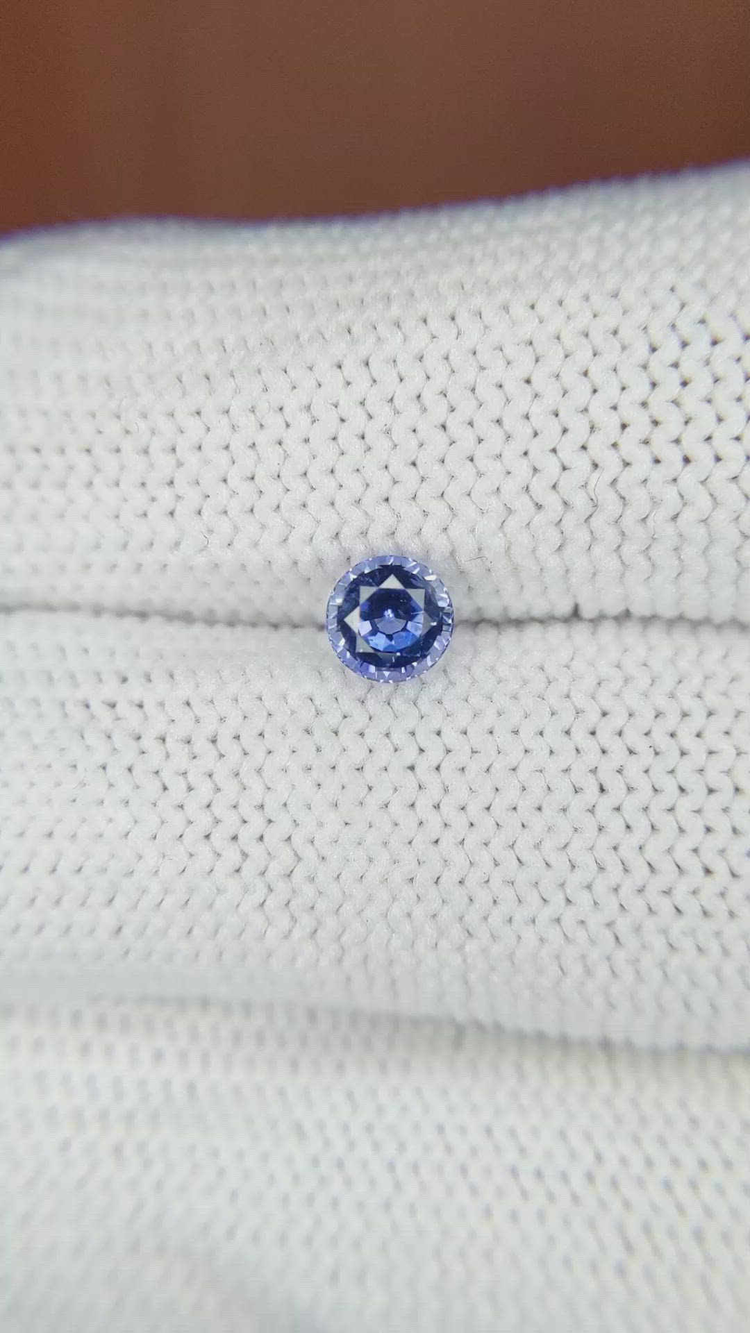 0.67 Ct. Blue Sapphire from Ceylon (Sri Lanka) Size Video