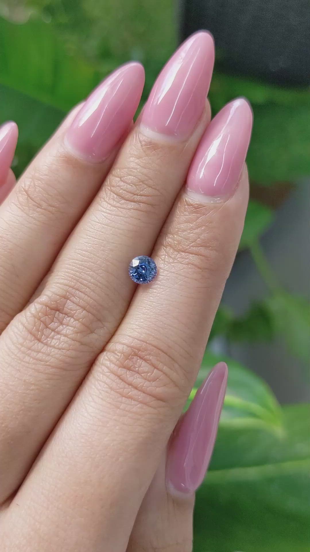 0.67 Ct. Blue Sapphire from Ceylon (Sri Lanka) Size Video
