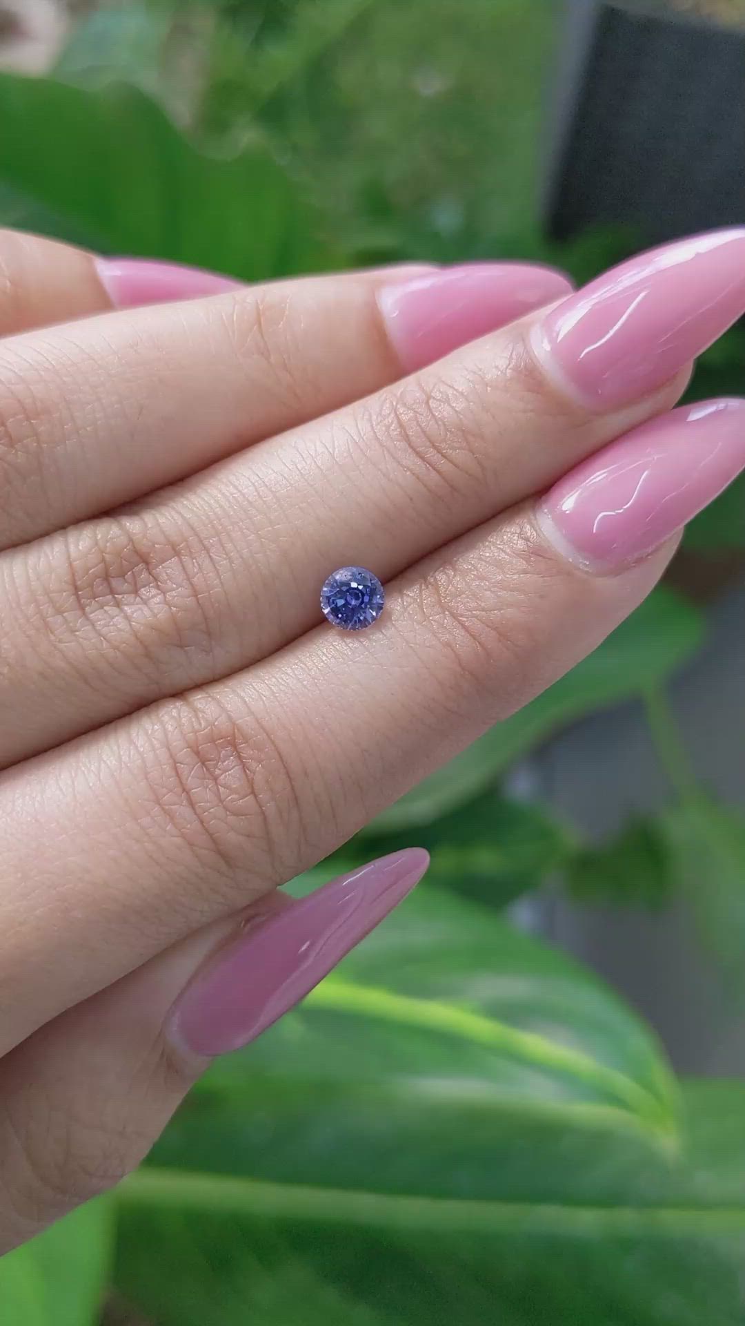0.67 Ct. Blue Sapphire from Ceylon (Sri Lanka) Size Video