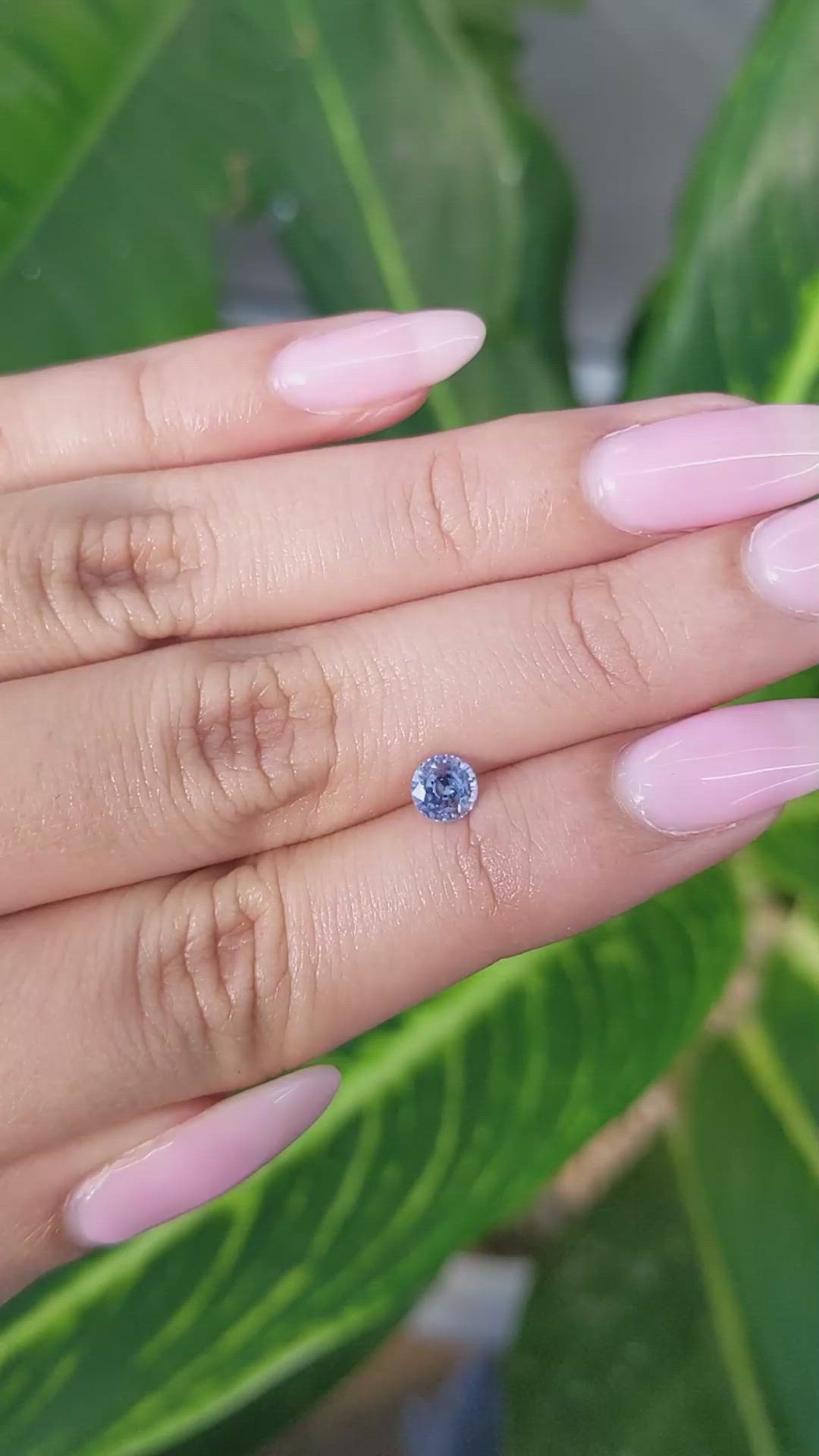 0.62 Ct. Blue Sapphire from Ceylon (Sri Lanka) Size Video