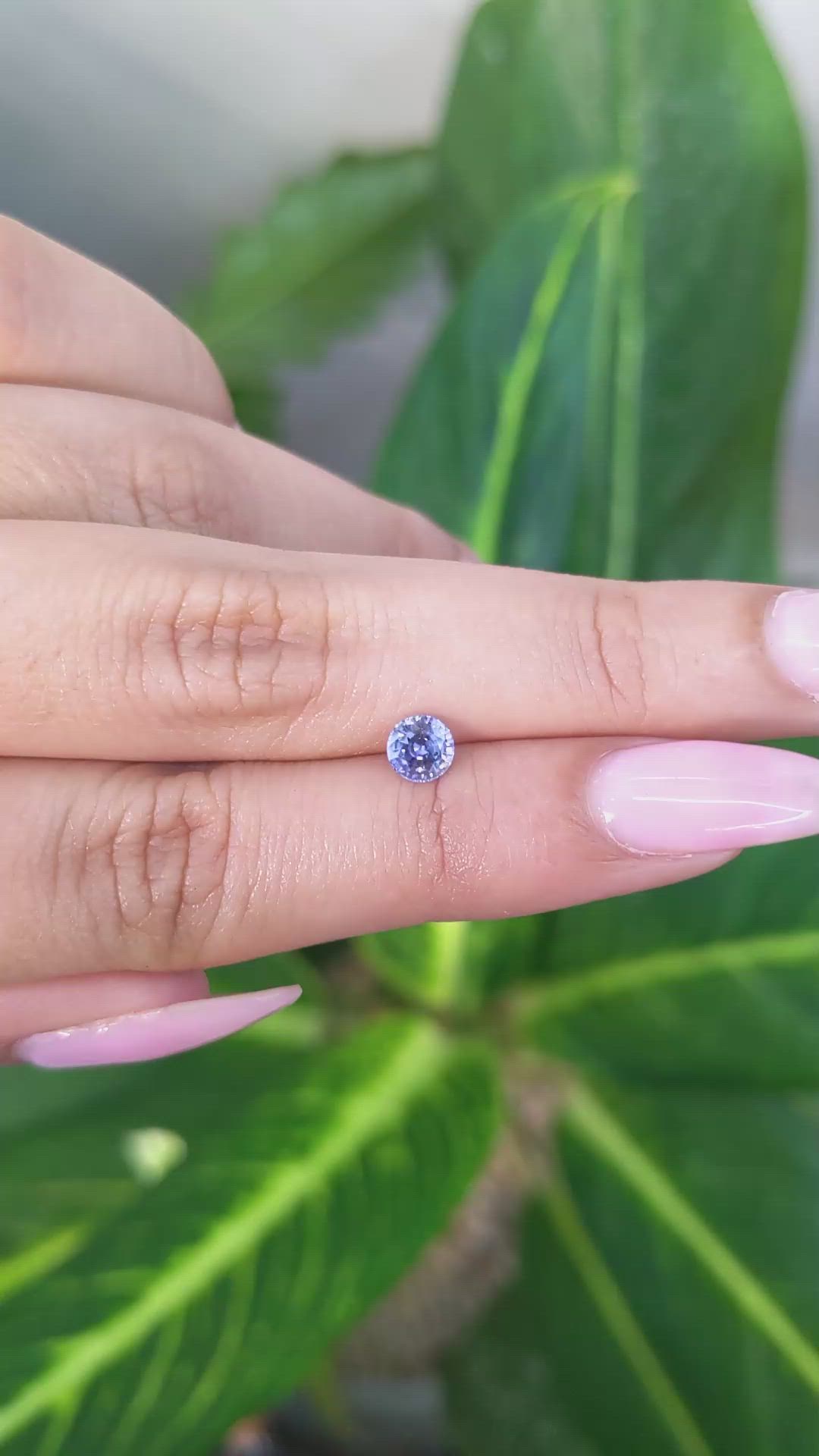 0.62 Ct. Blue Sapphire from Ceylon (Sri Lanka) Size Video