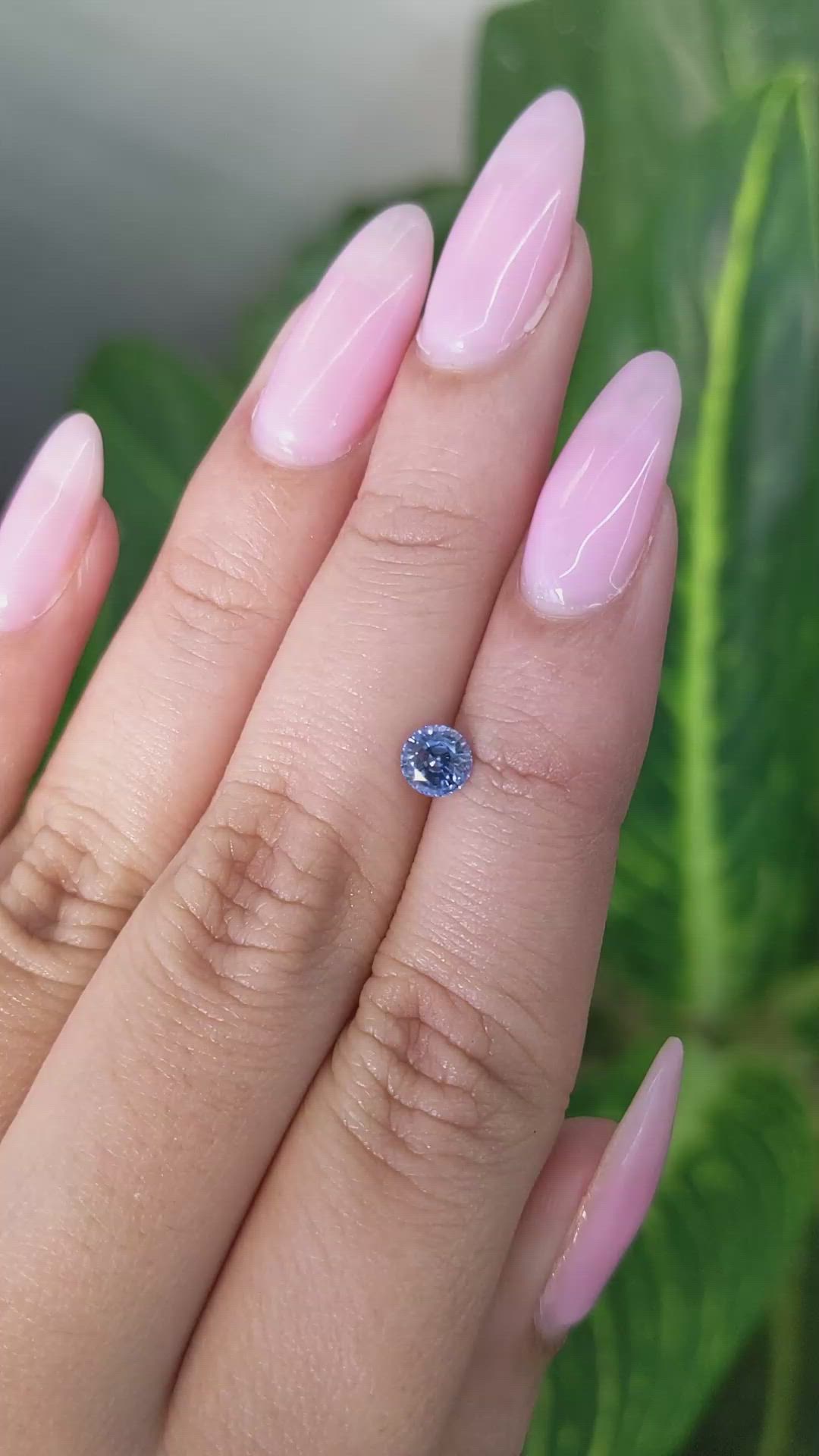 0.62 Ct. Blue Sapphire from Ceylon (Sri Lanka) Size Video