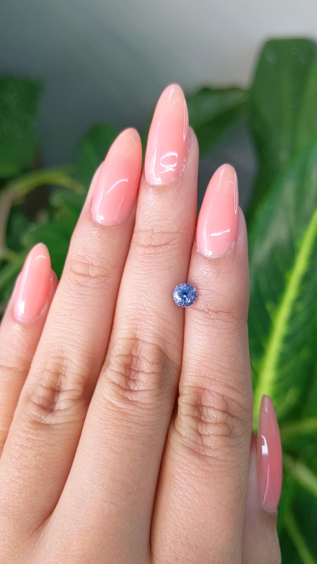 0.70 Ct. Blue Sapphire from Ceylon (Sri Lanka) Size Video
