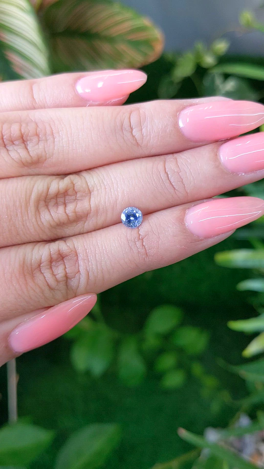 0.67 Ct. Blue Sapphire from Ceylon (Sri Lanka) Size Video