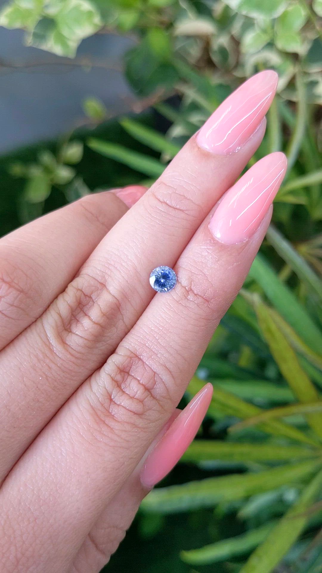 0.67 Ct. Blue Sapphire from Ceylon (Sri Lanka) Size Video