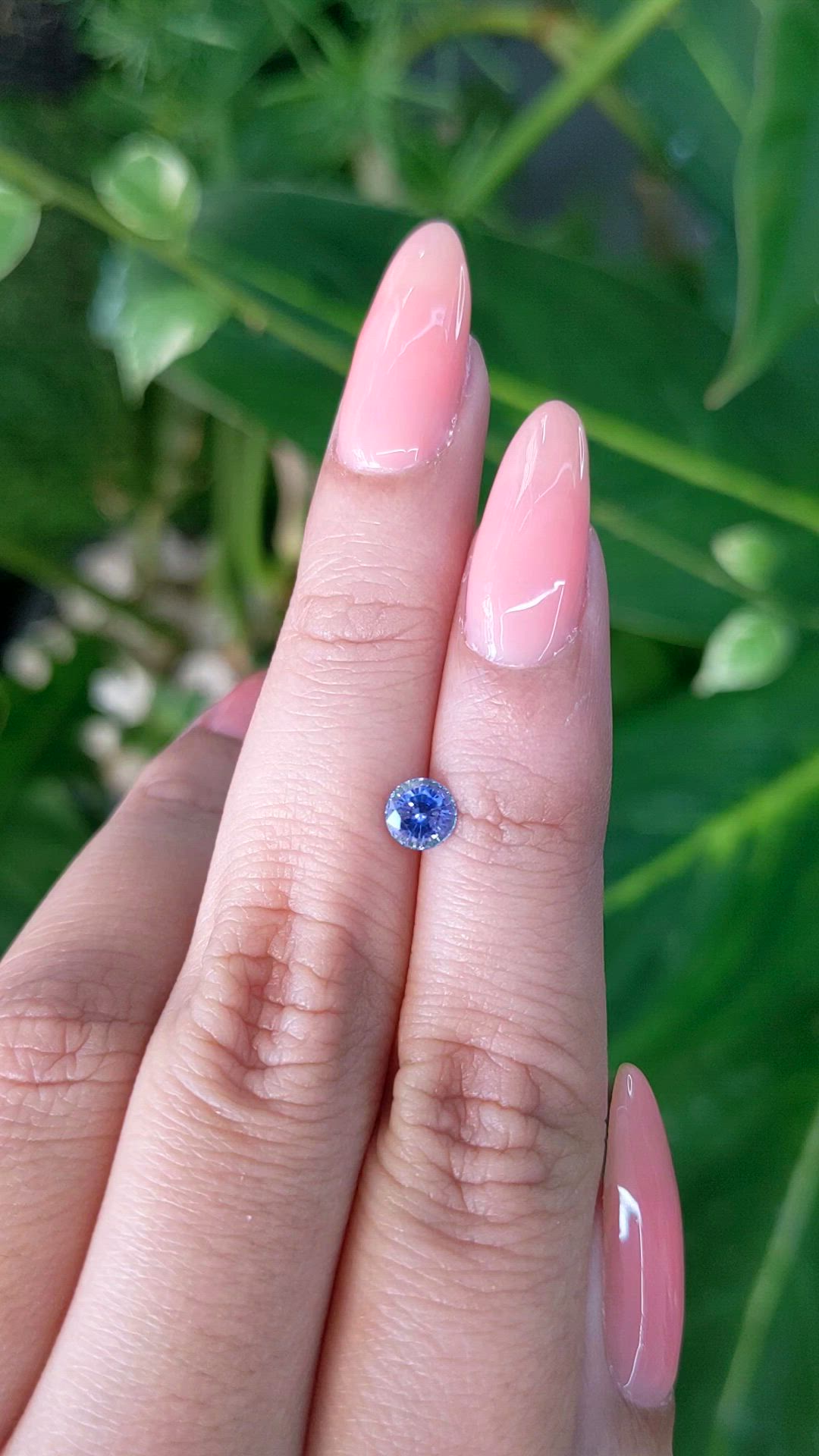 0.67 Ct. Blue Sapphire from Ceylon (Sri Lanka) Size Video