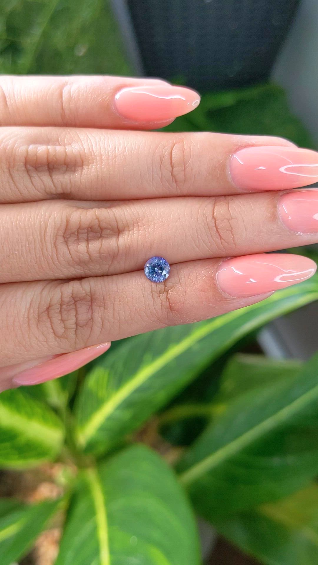 0.71 Ct. Blue Sapphire from Ceylon (Sri Lanka) Size Video