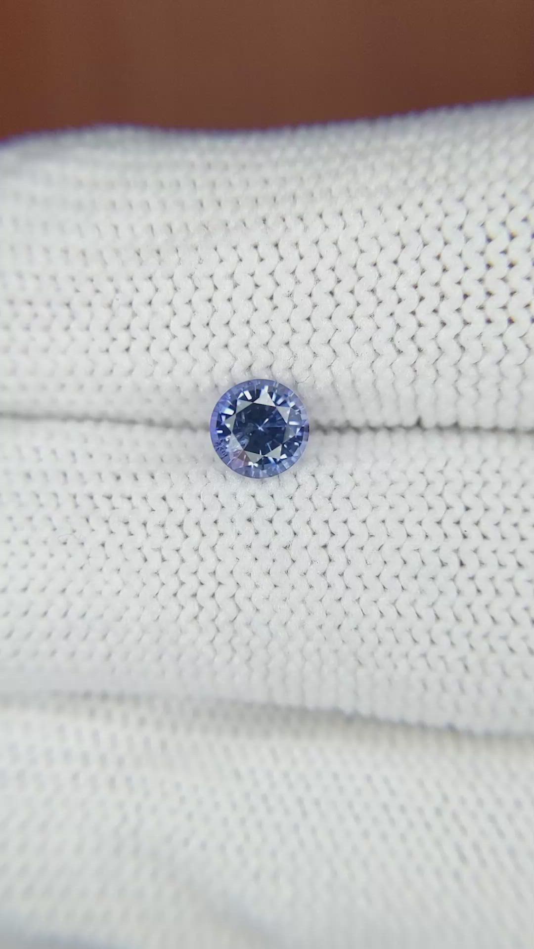 0.71 Ct. Blue Sapphire from Ceylon (Sri Lanka) Size Video