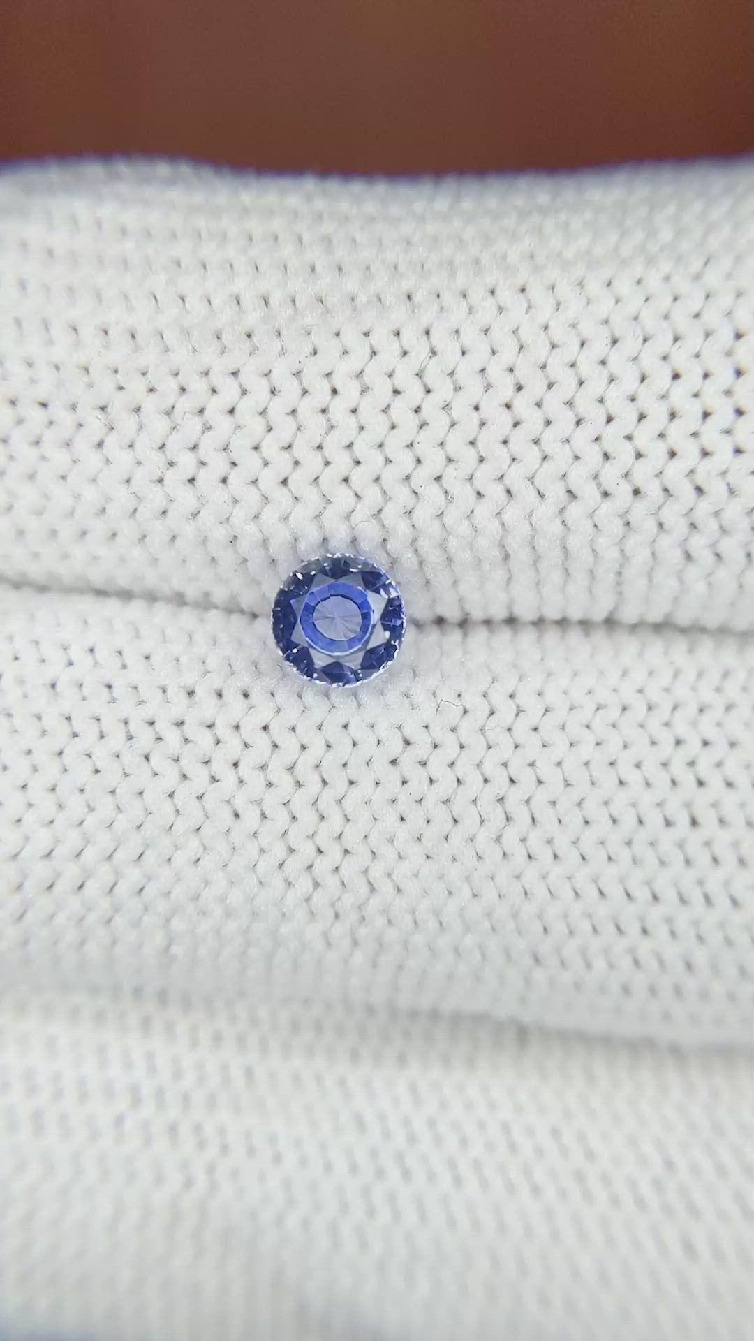 0.62 Ct. Blue Sapphire from Ceylon (Sri Lanka) Size Video