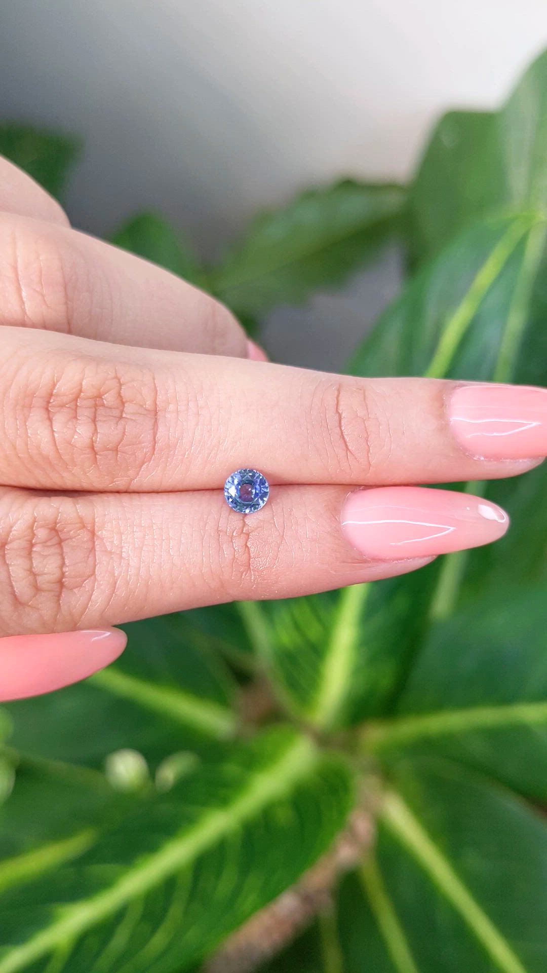 0.62 Ct. Blue Sapphire from Ceylon (Sri Lanka) Size Video