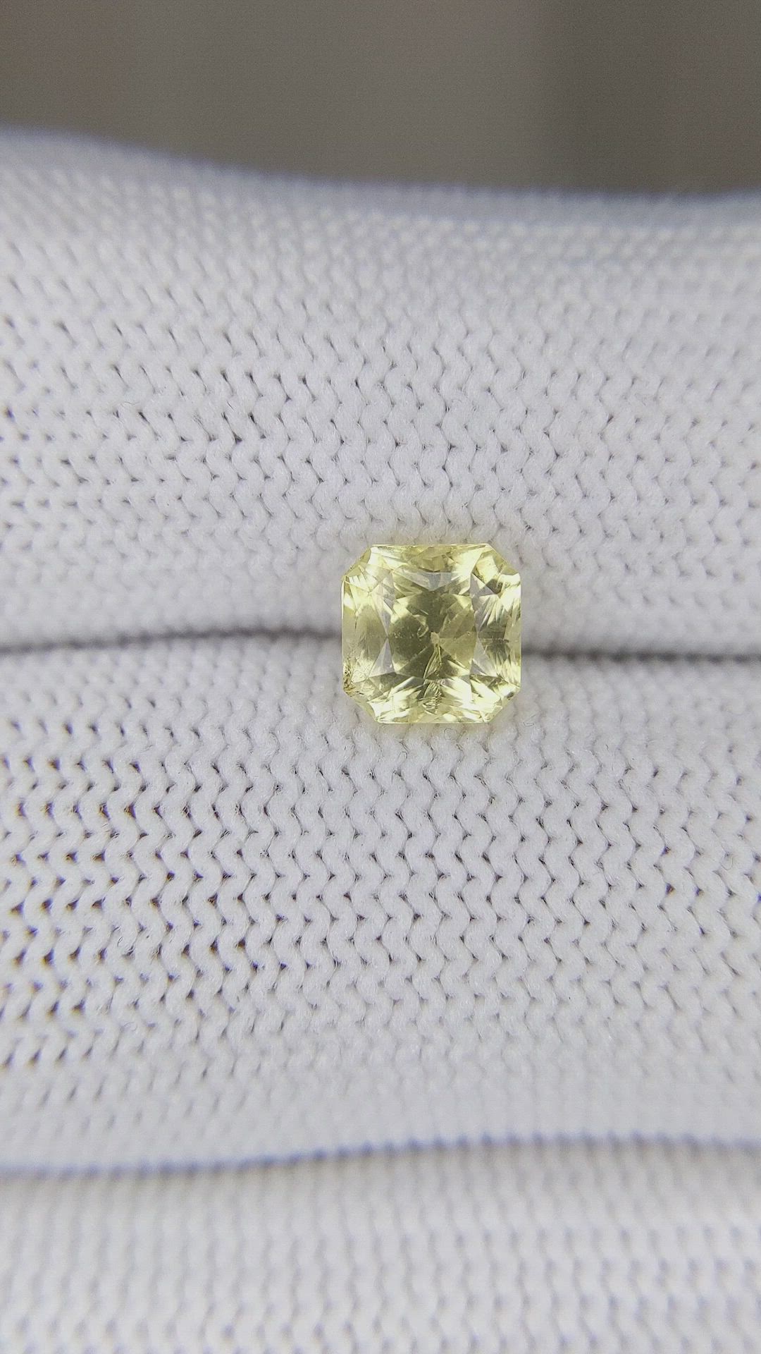 1.58 Ct. Yellow Sapphire from Ceylon (Sri Lanka) Size Video