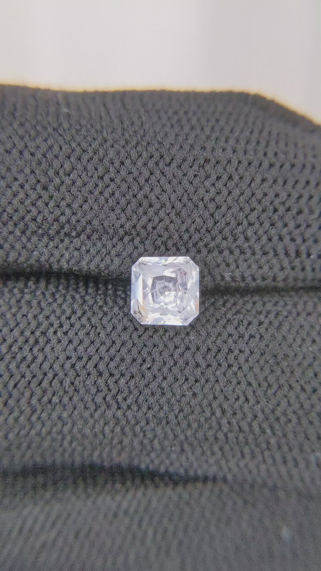 1.12 Ct. White Sapphire from Ceylon (Sri Lanka) Size Video