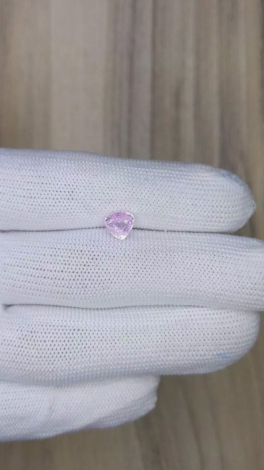 1.53 Ct. Pink Sapphire from Ceylon (Sri Lanka) Size Video