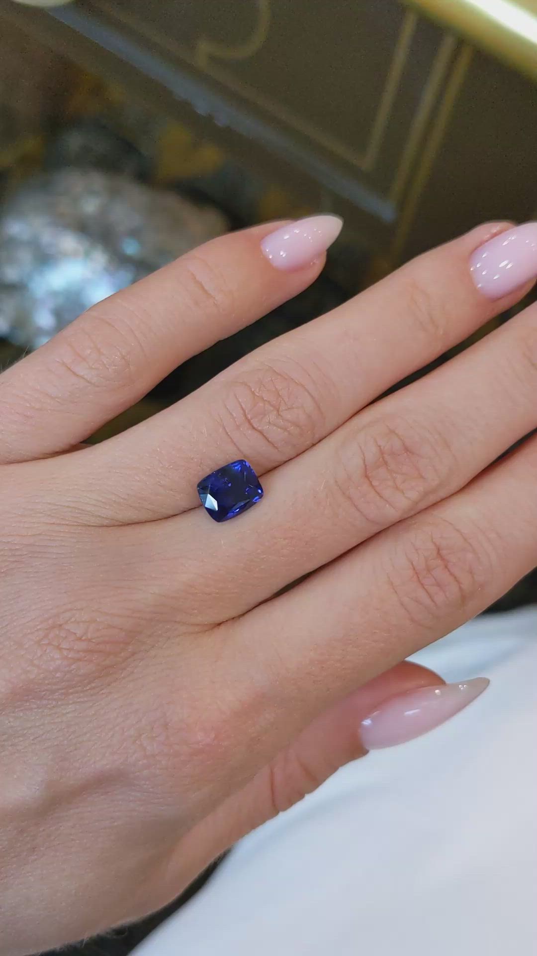 2.19 Ct. Blue Sapphire from Madagascar Size Video