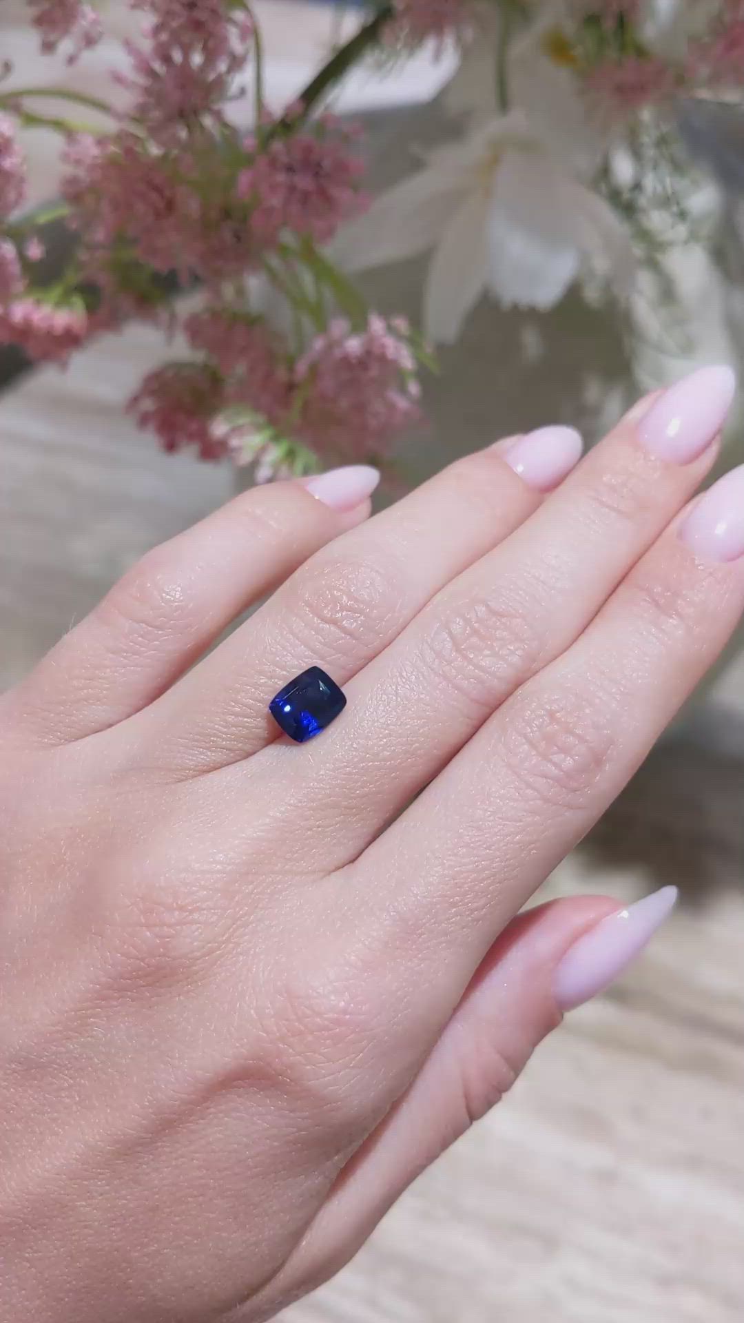2.19 Ct. Blue Sapphire from Madagascar Size Video