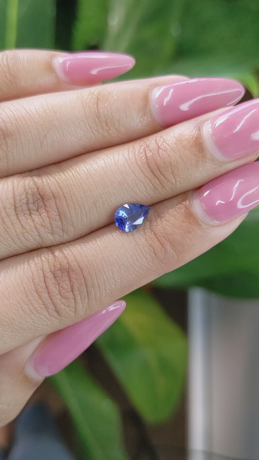 0.90 Ct. Blue Sapphire from Ceylon (Sri Lanka) Size Video
