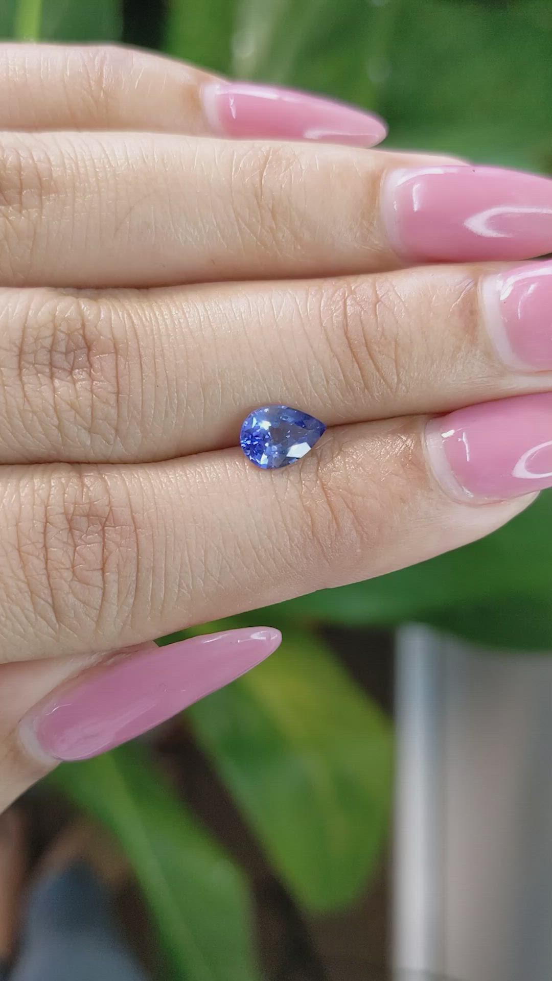 0.90 Ct. Blue Sapphire from Ceylon (Sri Lanka) Size Video