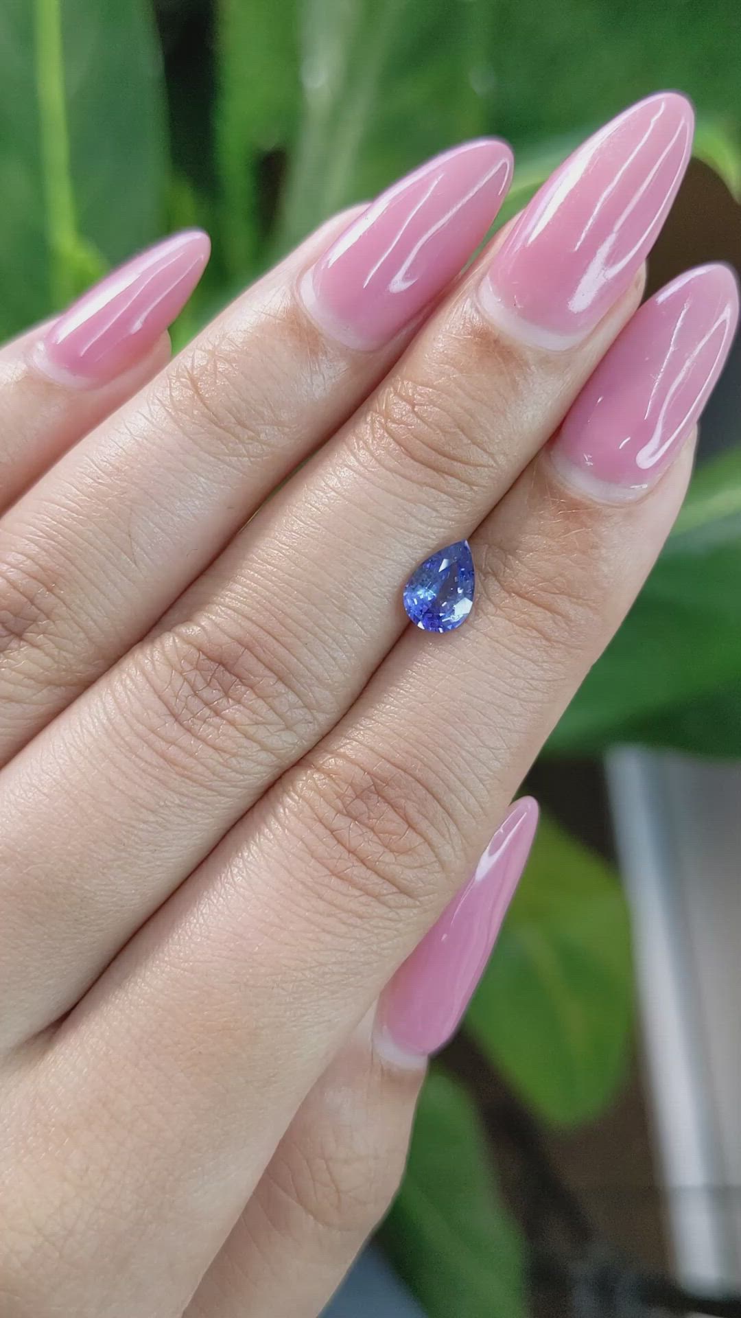 0.90 Ct. Blue Sapphire from Ceylon (Sri Lanka) Size Video