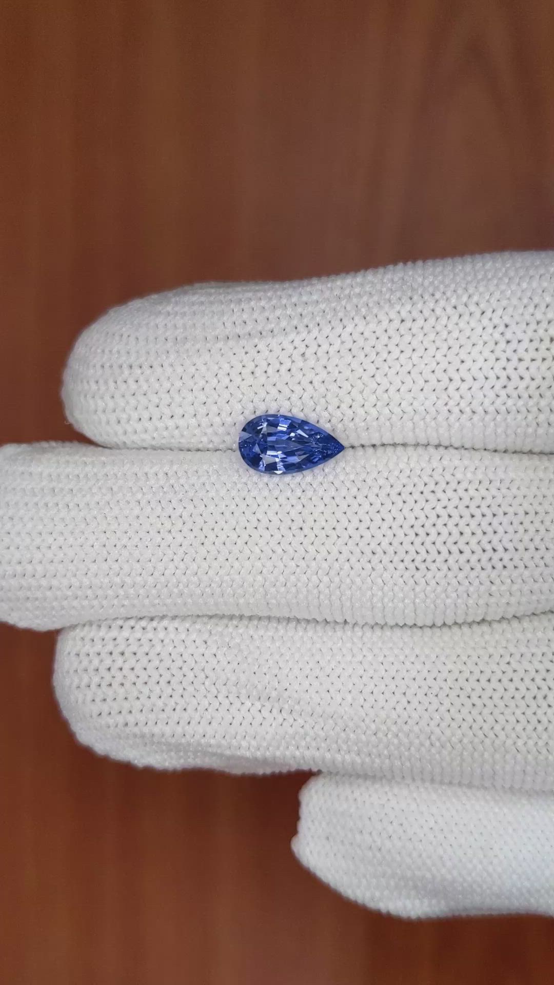1.20 Ct. Blue Sapphire from Ceylon (Sri Lanka) Size Video