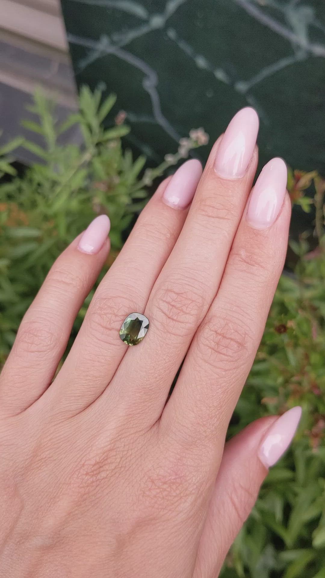 1.85 Ct. Bluish Green Sapphire from Ceylon (Sri Lanka) Size Video