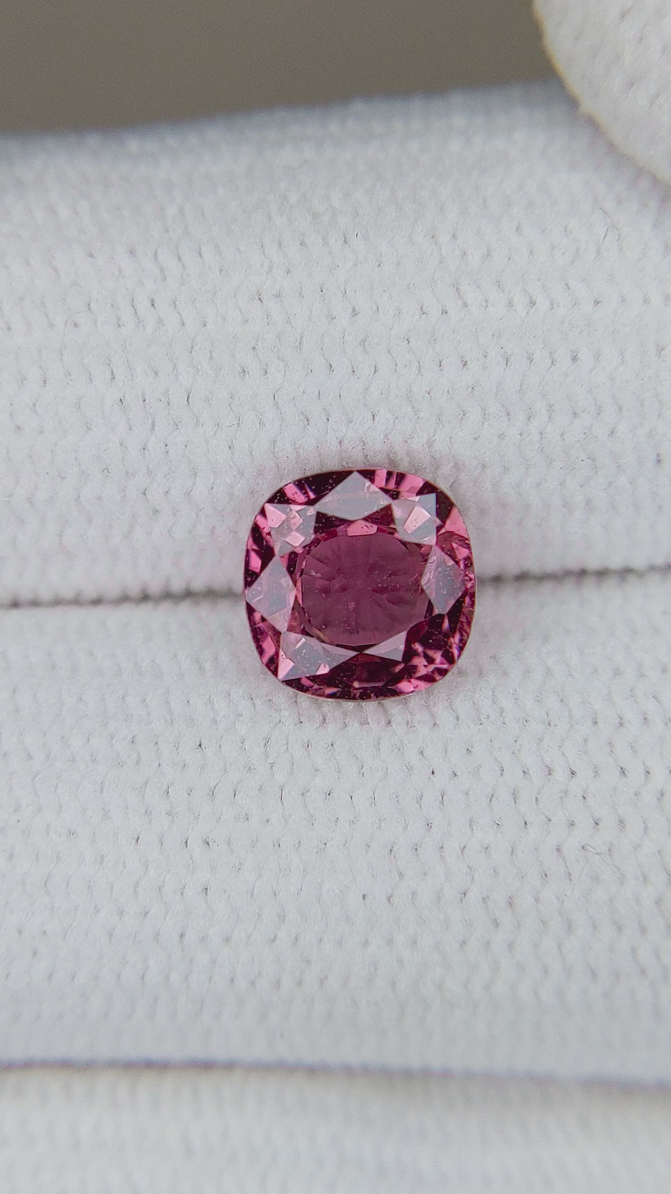 1.49 Ct. Reddish Pink Sapphire from Ceylon (Sri Lanka) Size Video