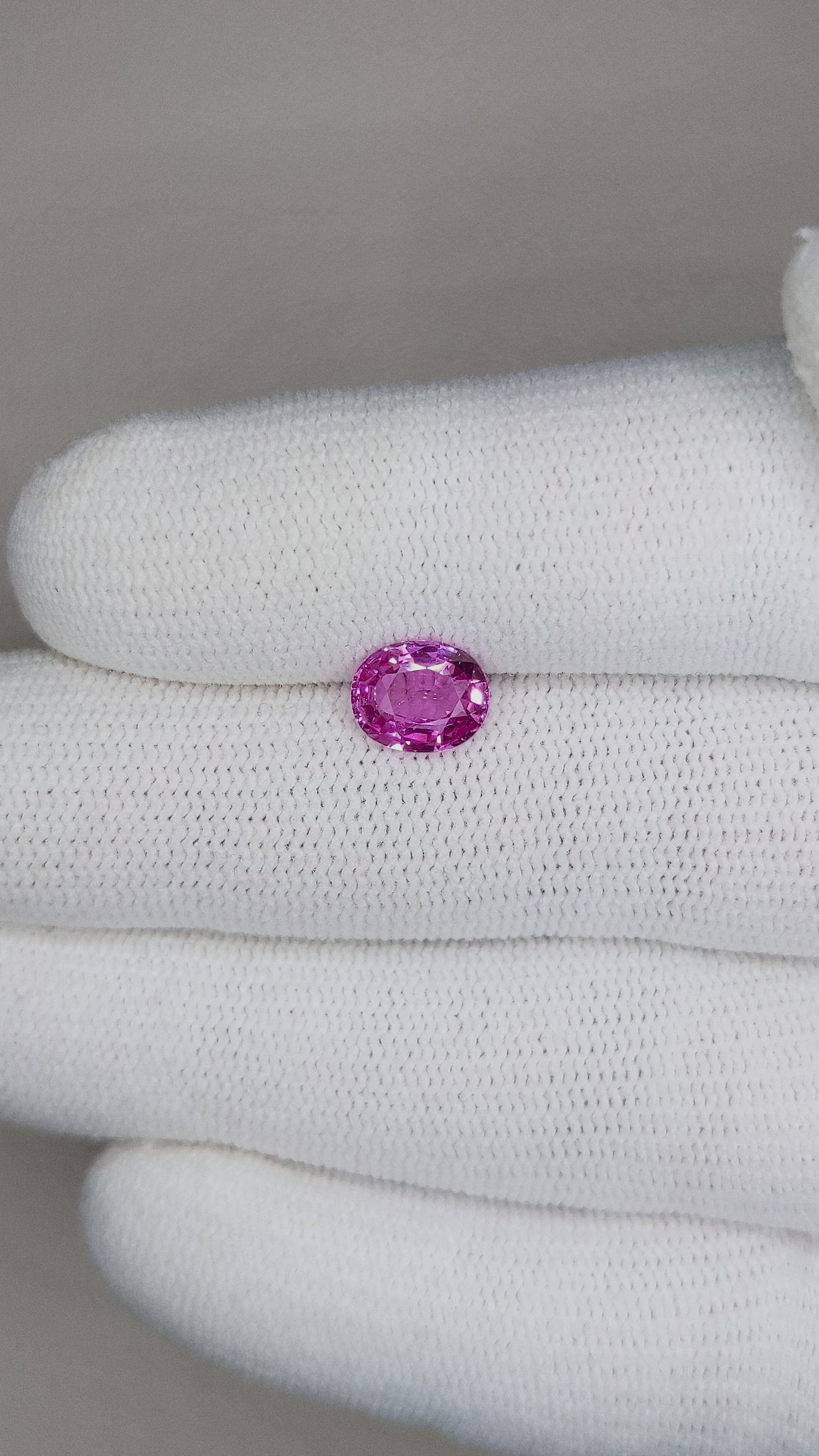 1.54 Ct. Pinkish Purple Sapphire from Ceylon (Sri Lanka) Size Video