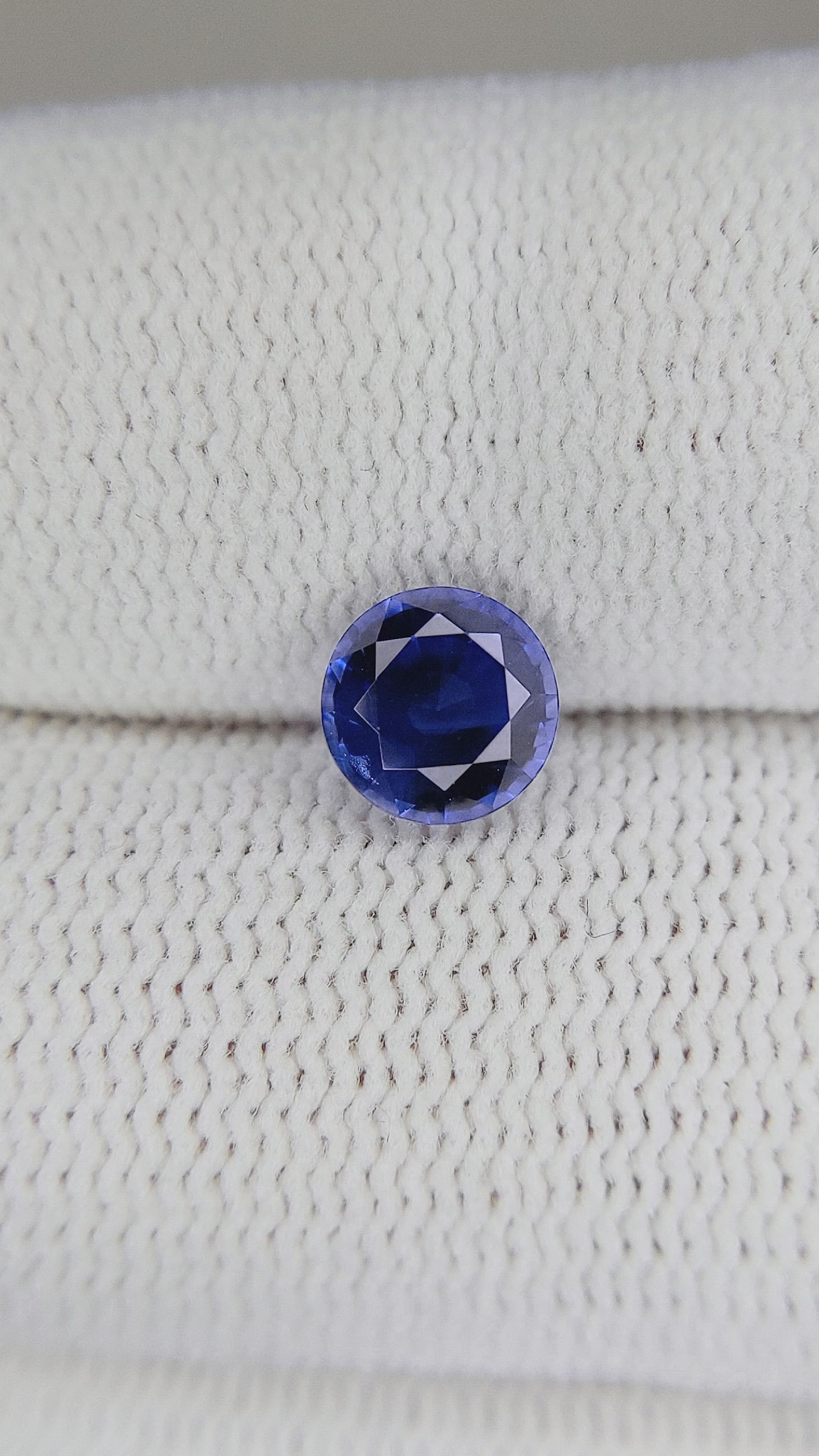 1.29 Ct. Blue Sapphire from Ceylon (Sri Lanka) Size Video