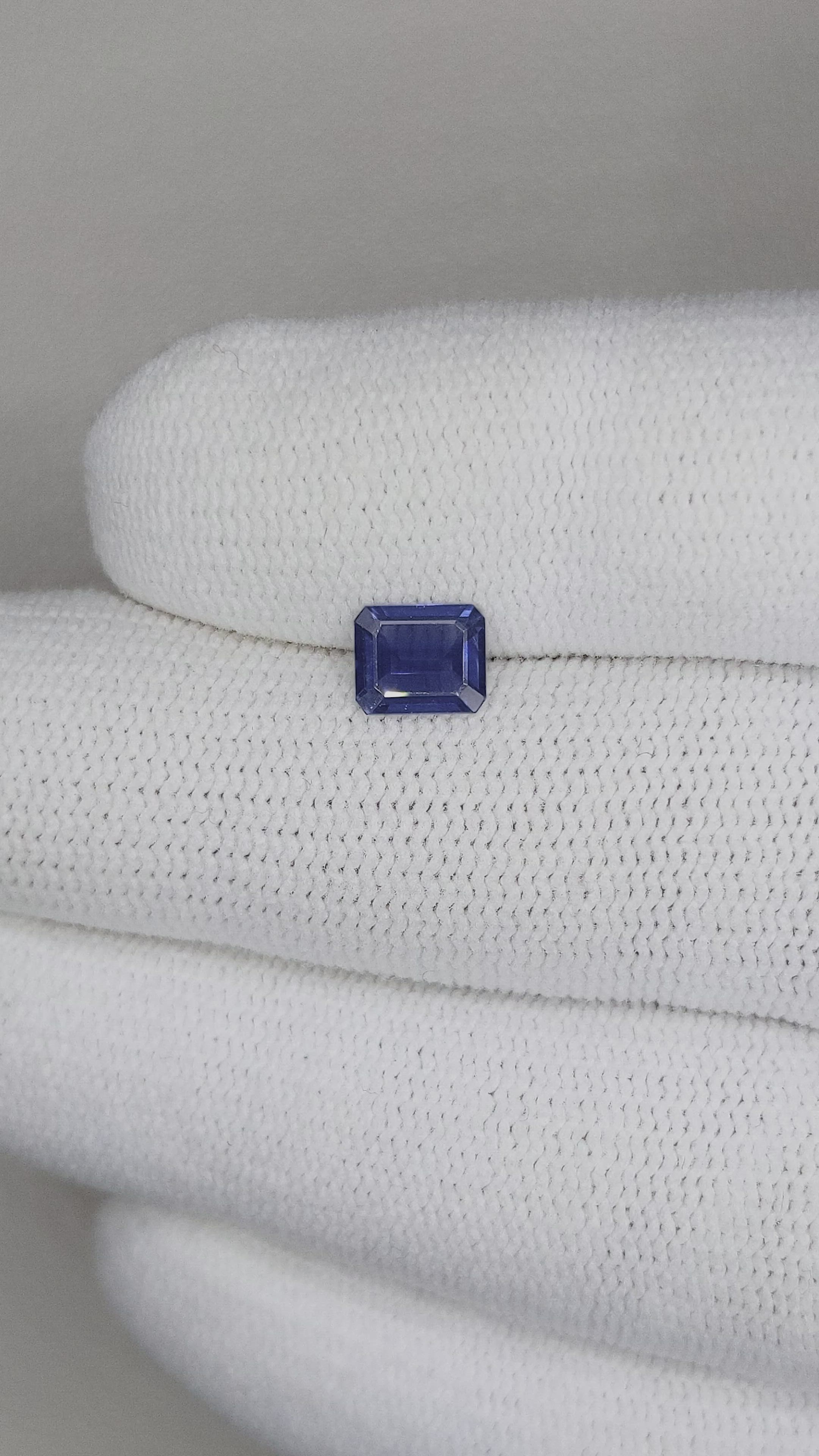 0.73 Ct. Blue Sapphire from Ceylon (Sri Lanka) Size Video