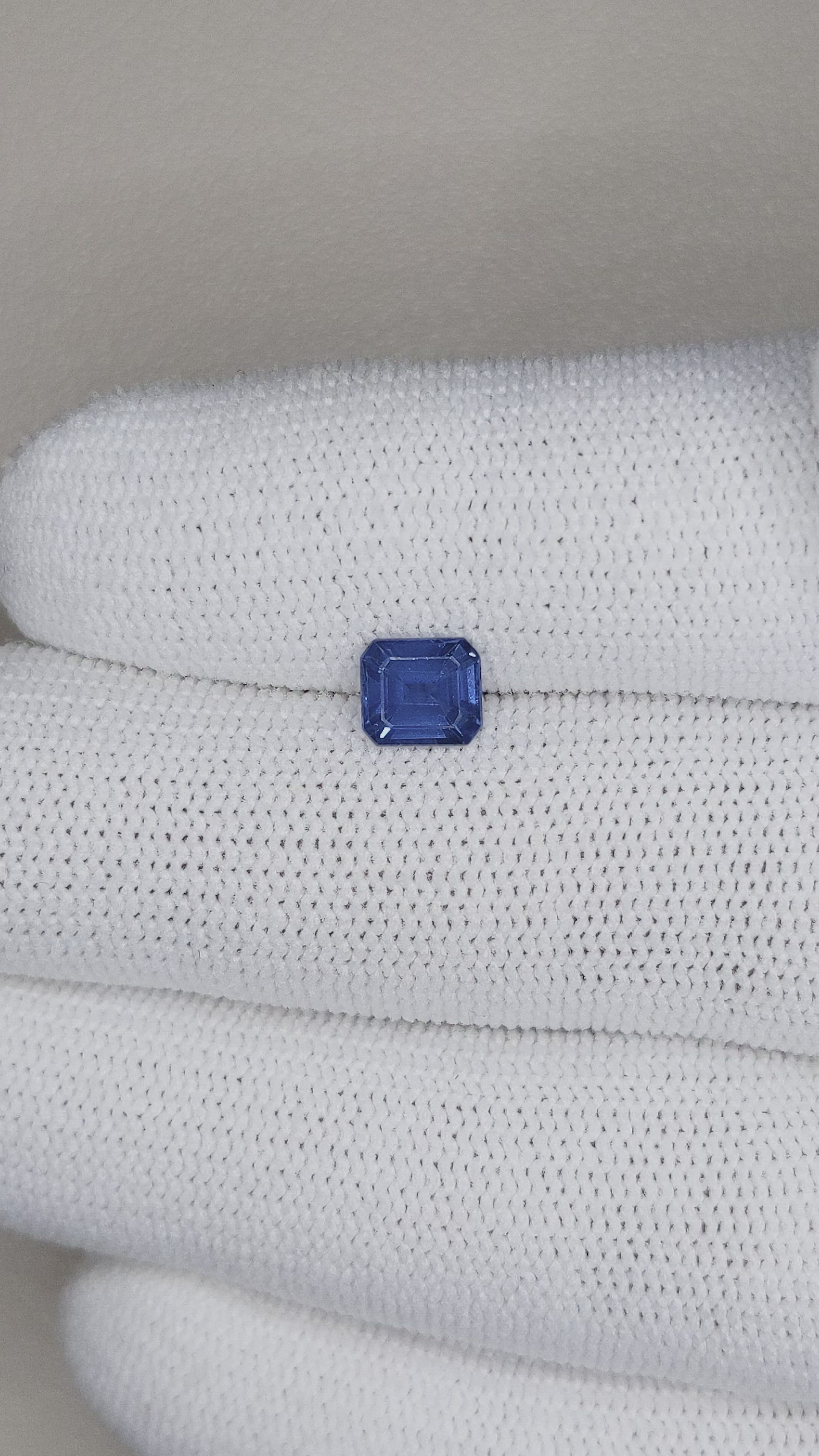 0.87 Ct. Blue Sapphire from Ceylon (Sri Lanka) Size Video