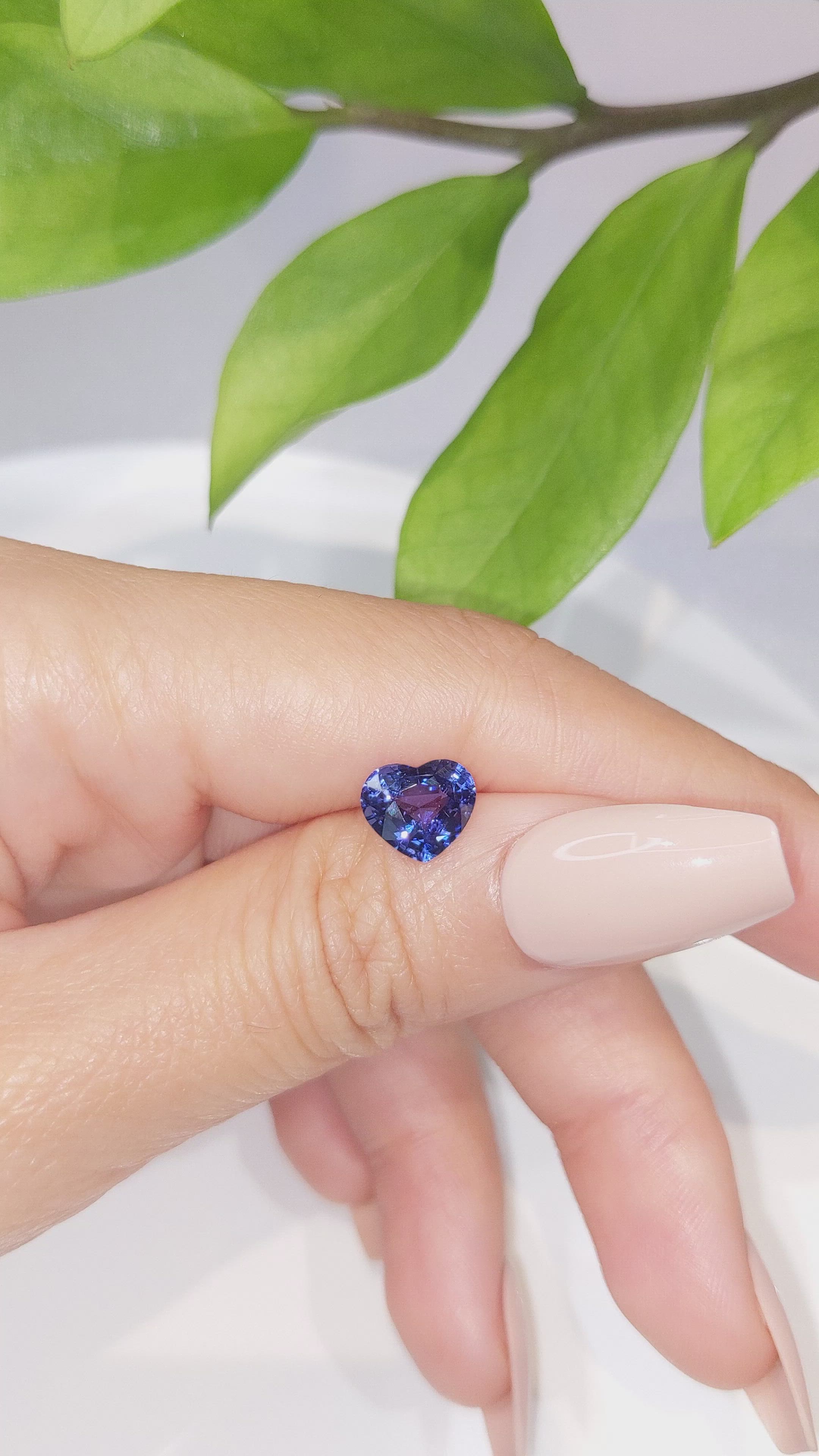 2.01 Ct. Color Change Sapphire from Ceylon (Sri Lanka) Size Video