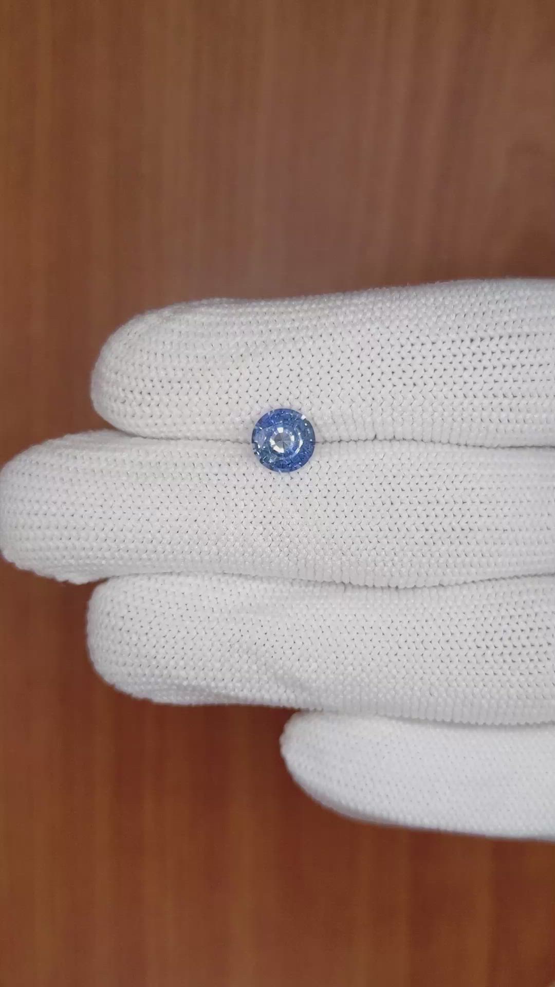 1.19 Ct. Blue Sapphire from Ceylon (Sri Lanka) Size Video