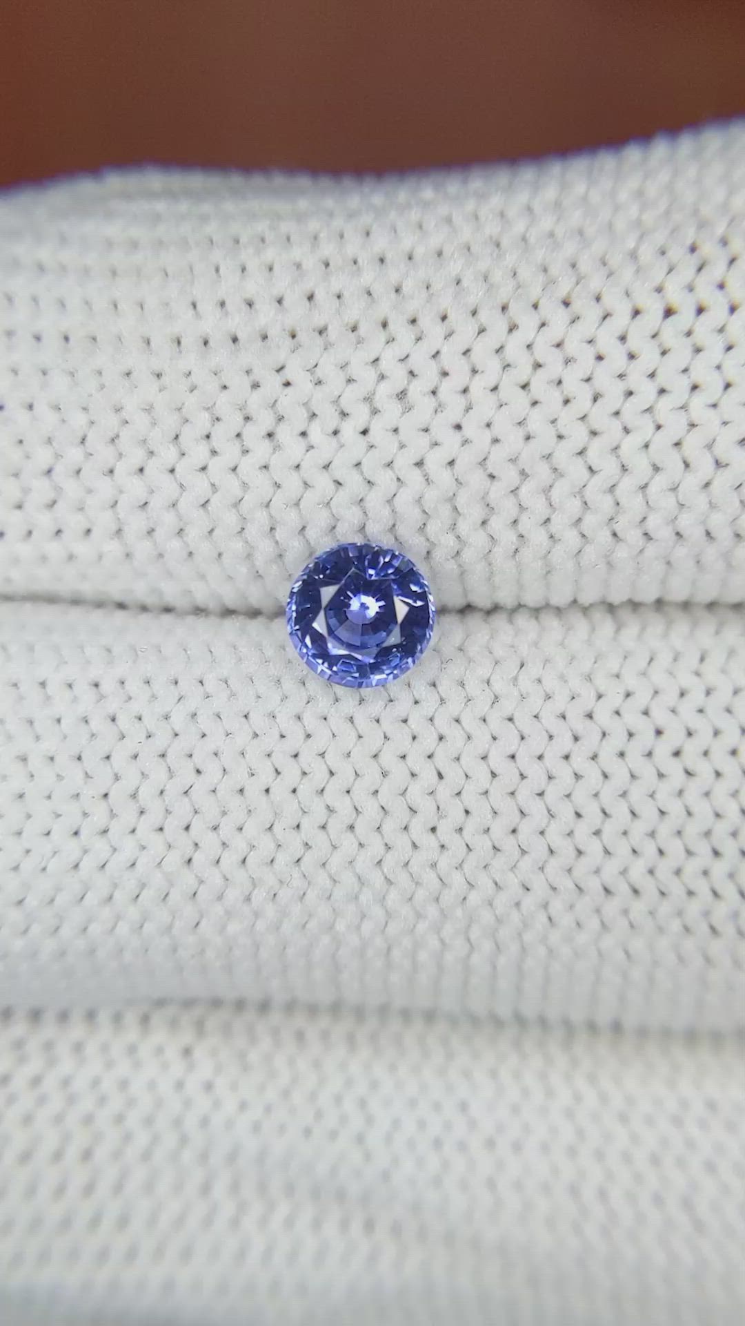 0.80 Ct. Blue Sapphire from Ceylon (Sri Lanka) Size Video