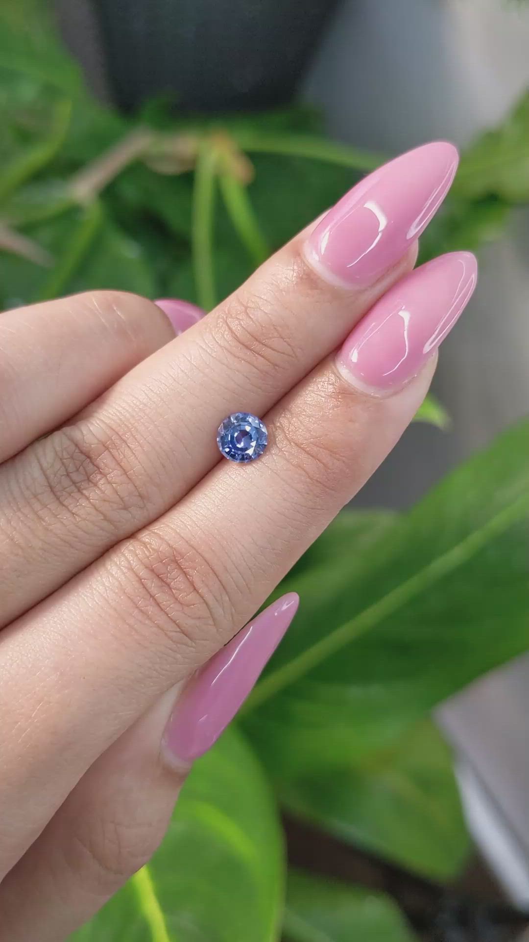 0.80 Ct. Blue Sapphire from Ceylon (Sri Lanka) Size Video