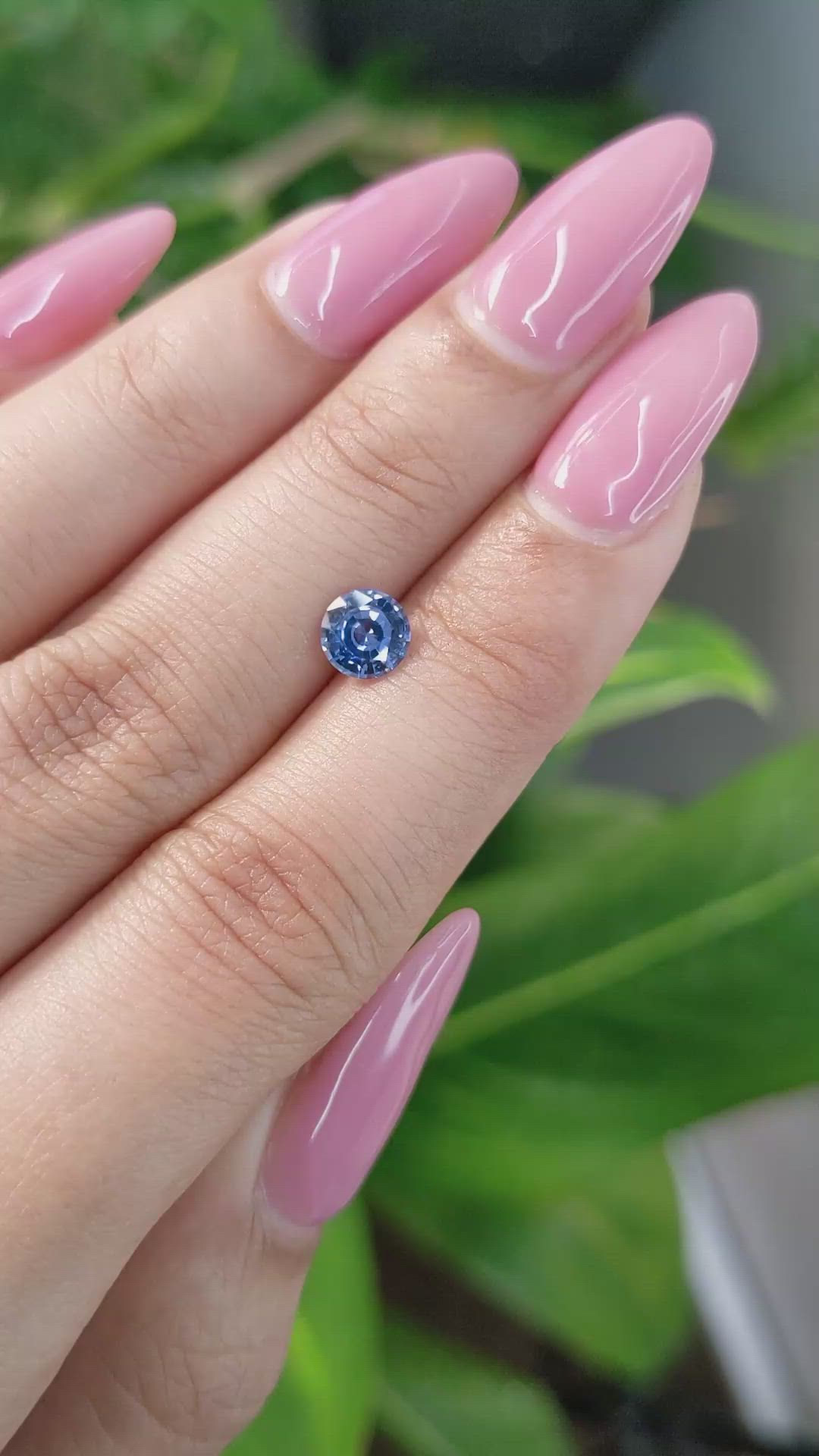0.80 Ct. Blue Sapphire from Ceylon (Sri Lanka) Size Video