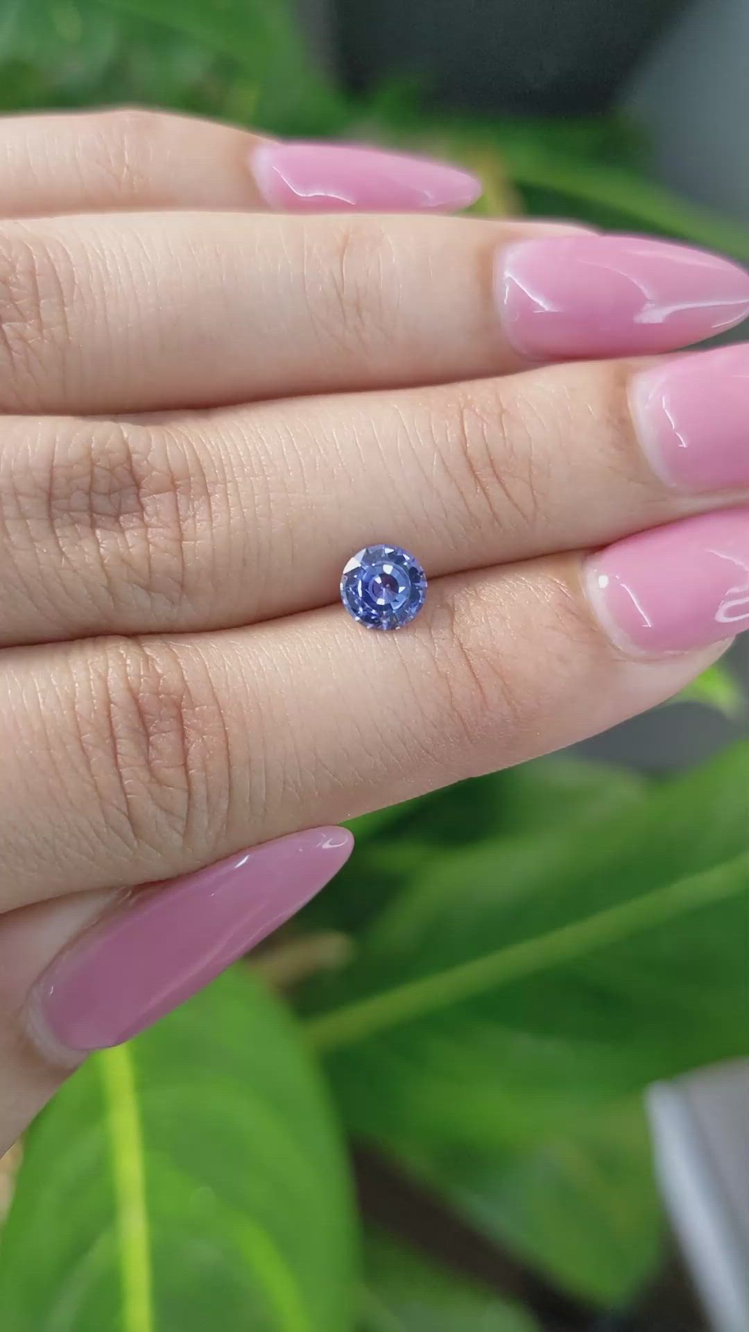 0.80 Ct. Blue Sapphire from Ceylon (Sri Lanka) Size Video